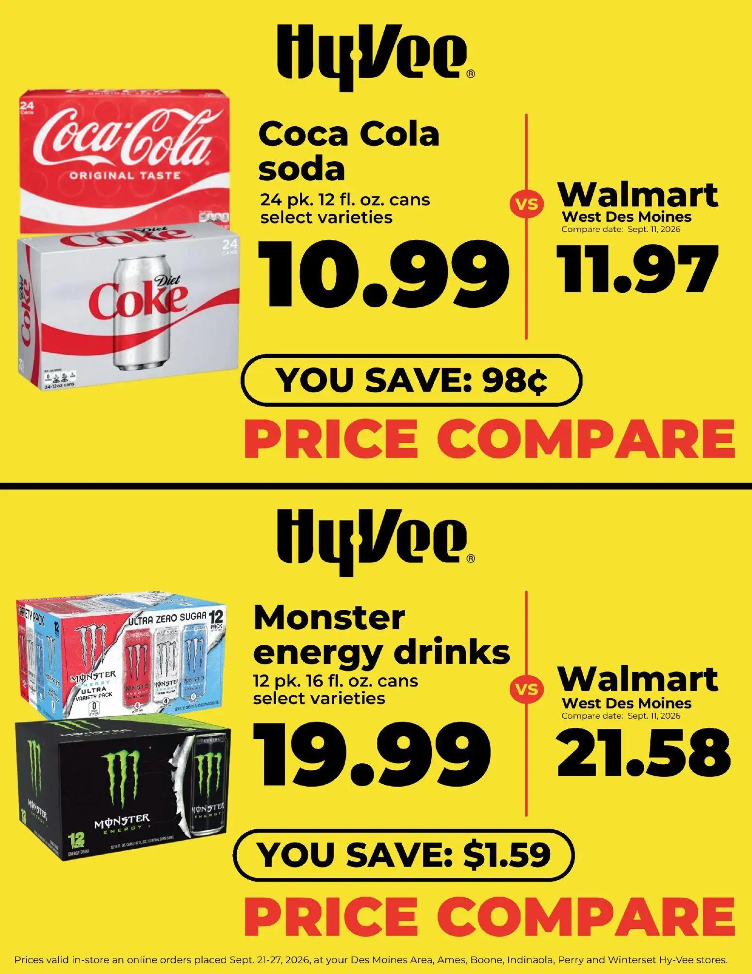 hyvee - HyVee Coca Cola & Monster! - 09/21 - 09/27 2026