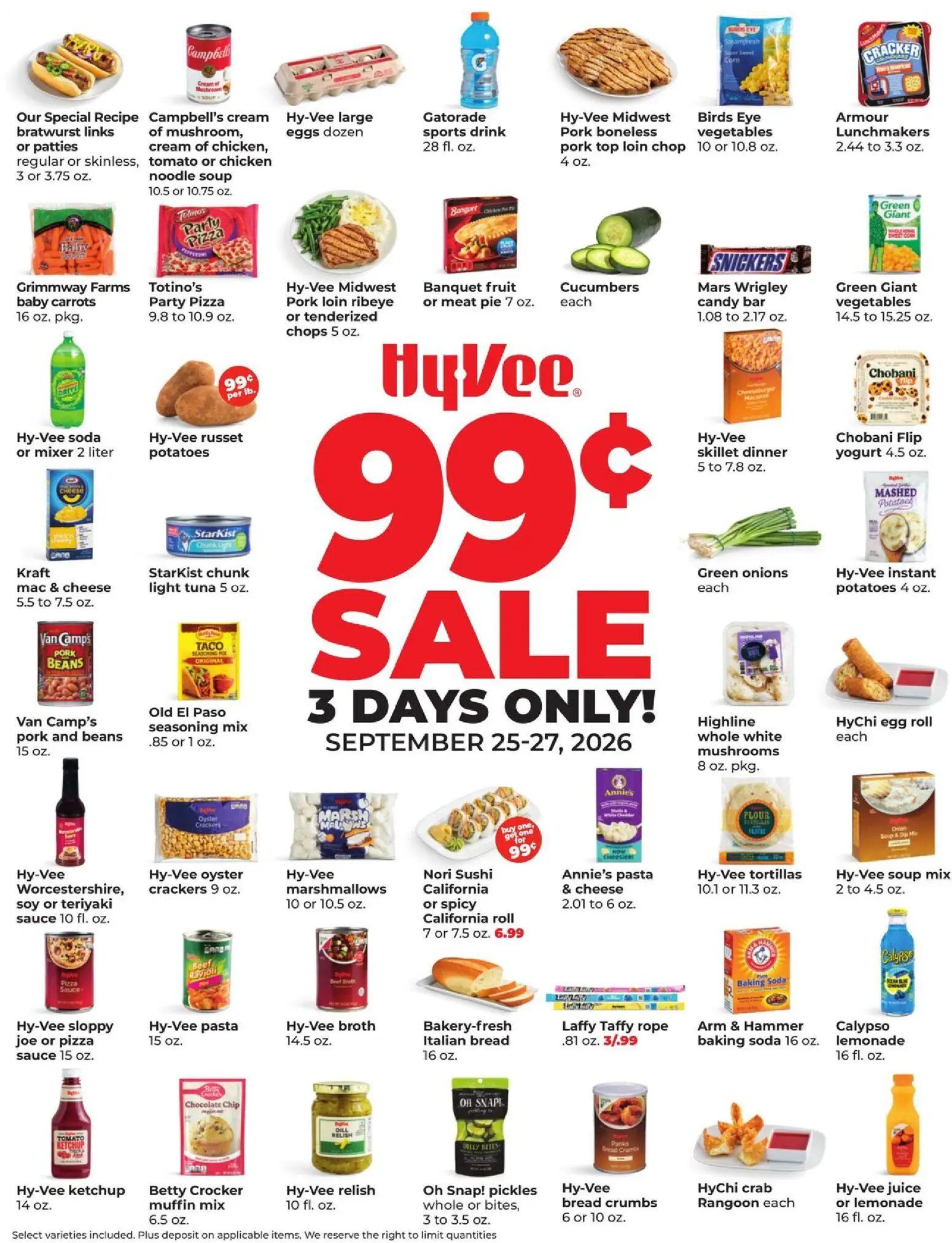 hyvee - HyVee Special Sales - 09/25 - 09/27 2026
