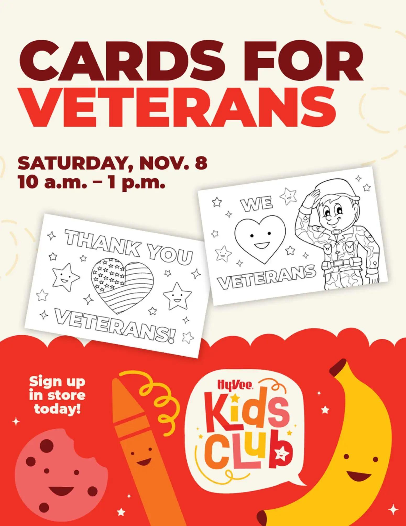 hyvee - HyVee Cards for Veterans - 11/08 - 11/08 2025
