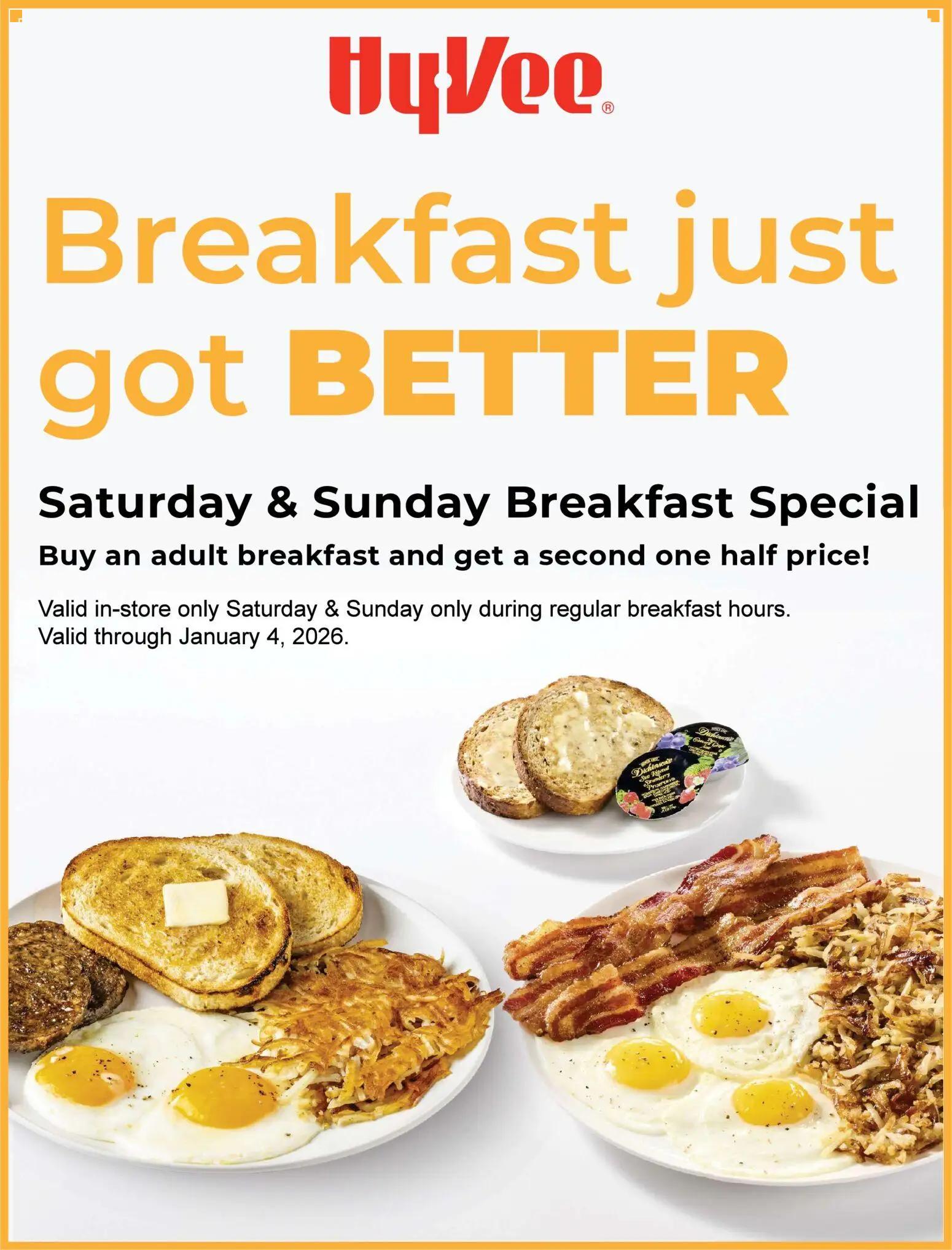 hyvee - HyVee Weekday Breakfast Special - 10/27/2025 - 01/04/2026 2025
