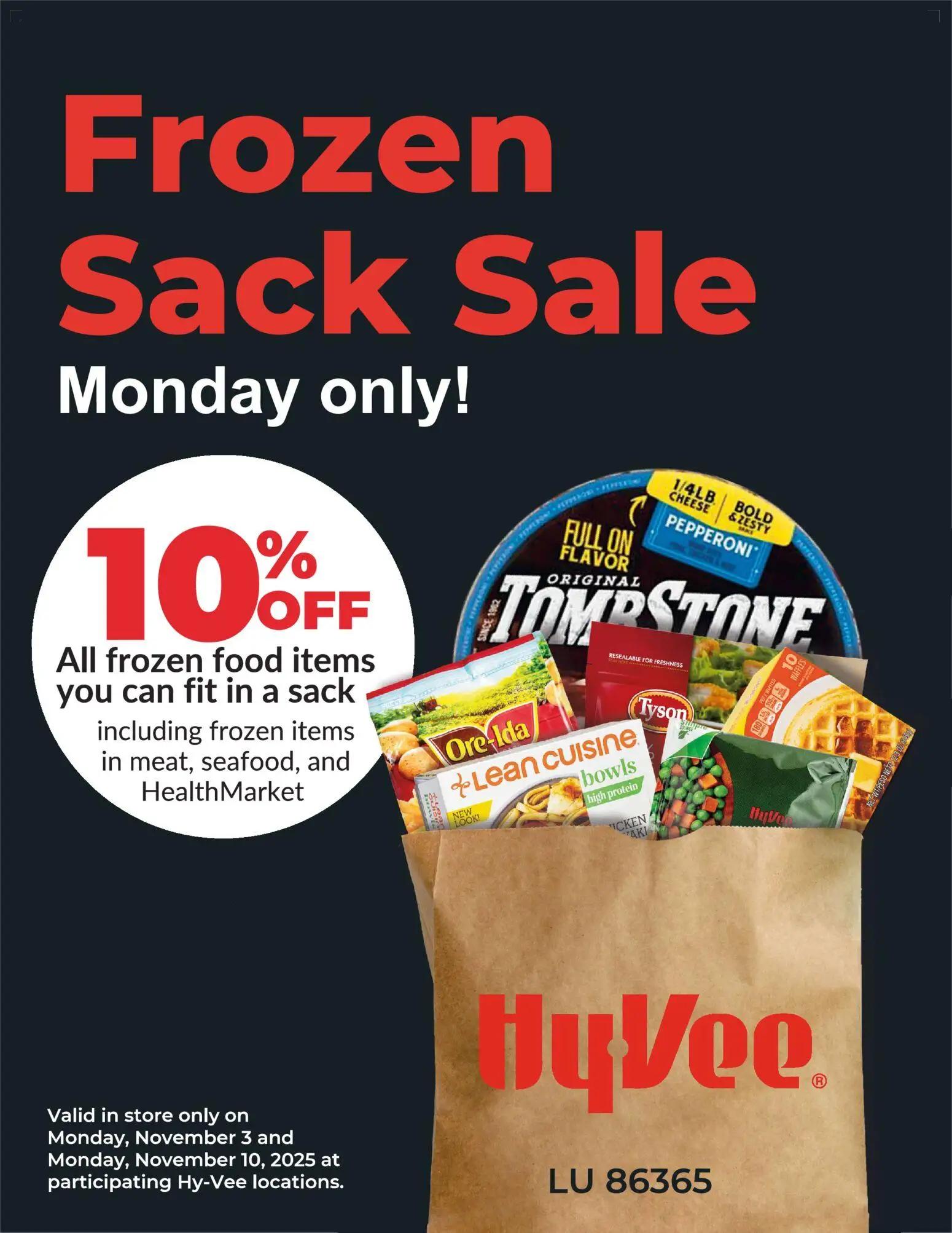 hyvee - HyVee Frozen Sack Sale - 11/10/2025 - 11/10/2026 2025