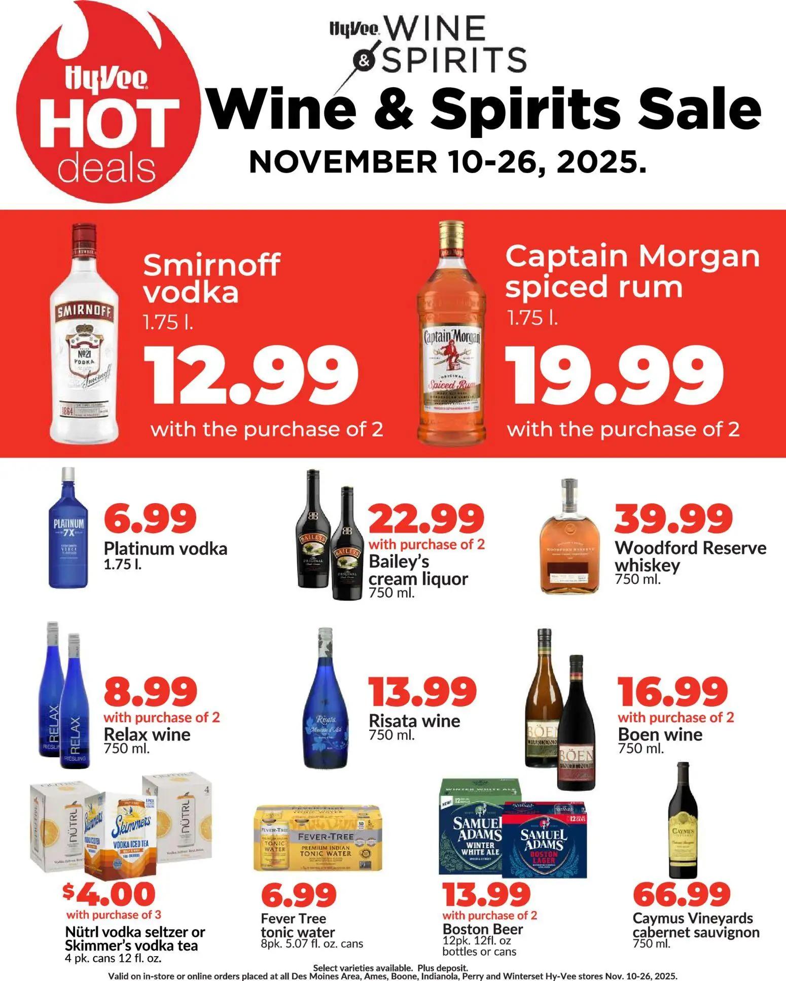 hyvee - HyVee Wine & Spirits Specials - 11/17 - 11/26 2025