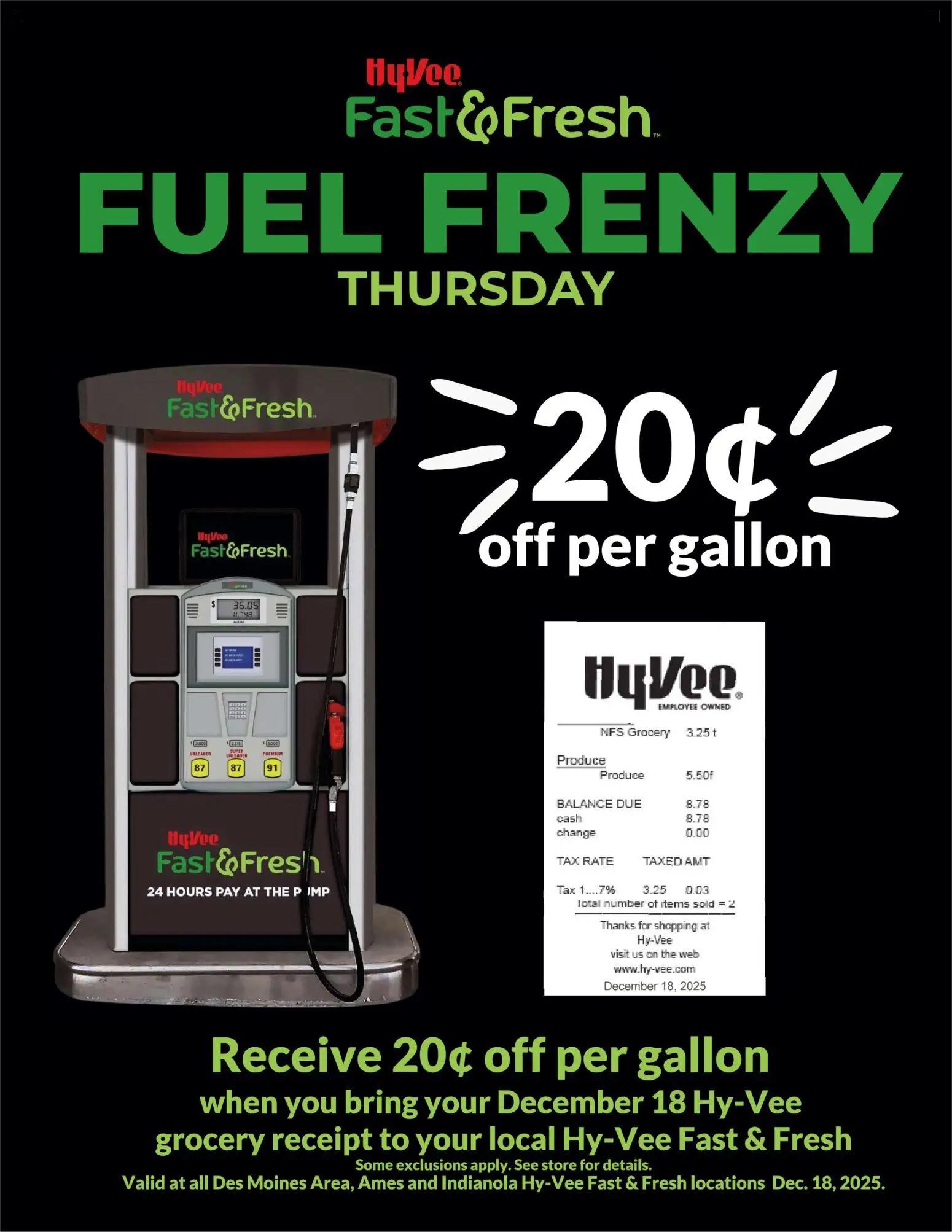 hyvee - HyVee Fuel Frenzy - 12/18/2025 - 12/15/2026 2025