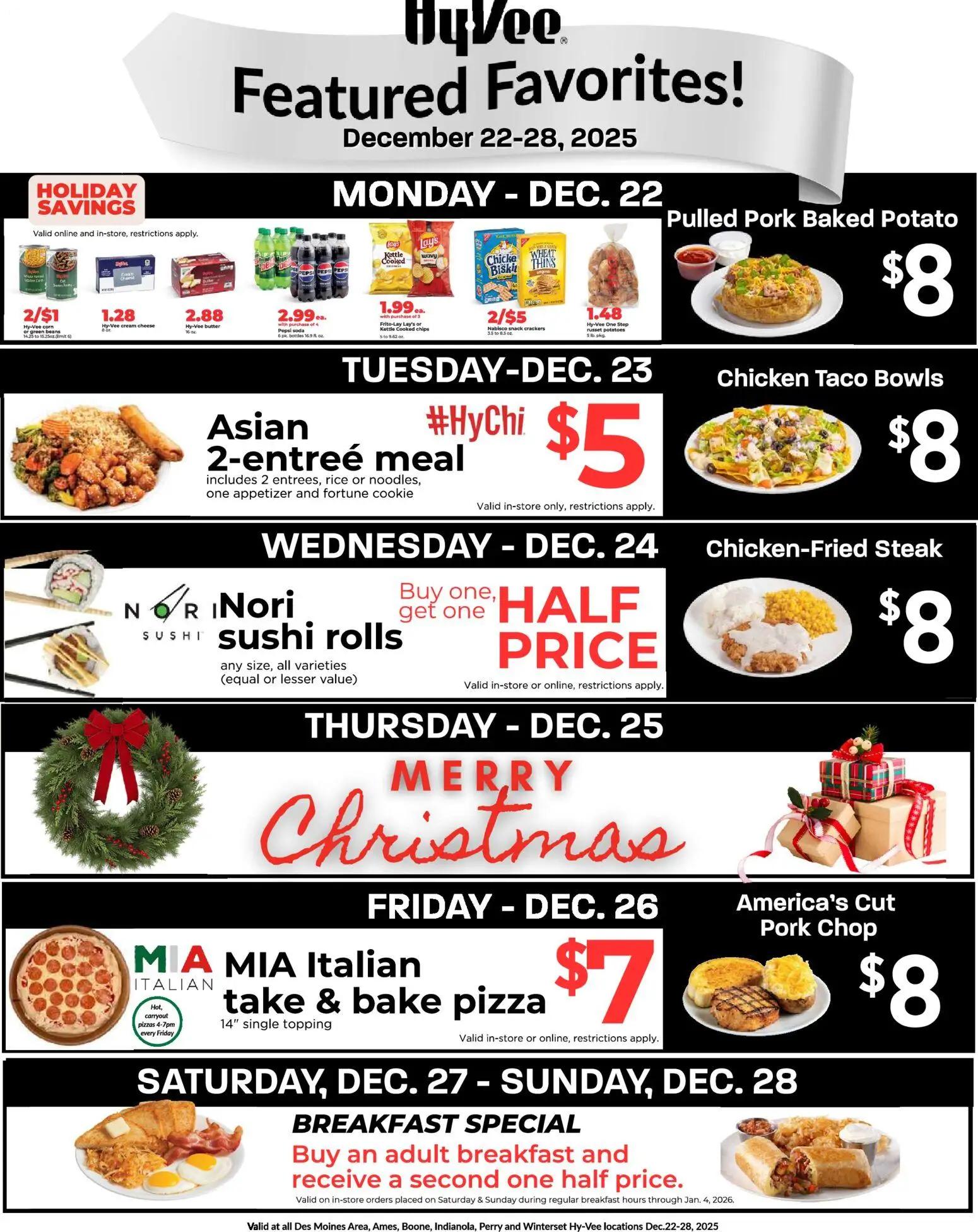 hyvee - HyVee Featured Favorites - 12/22 - 12/28 2025