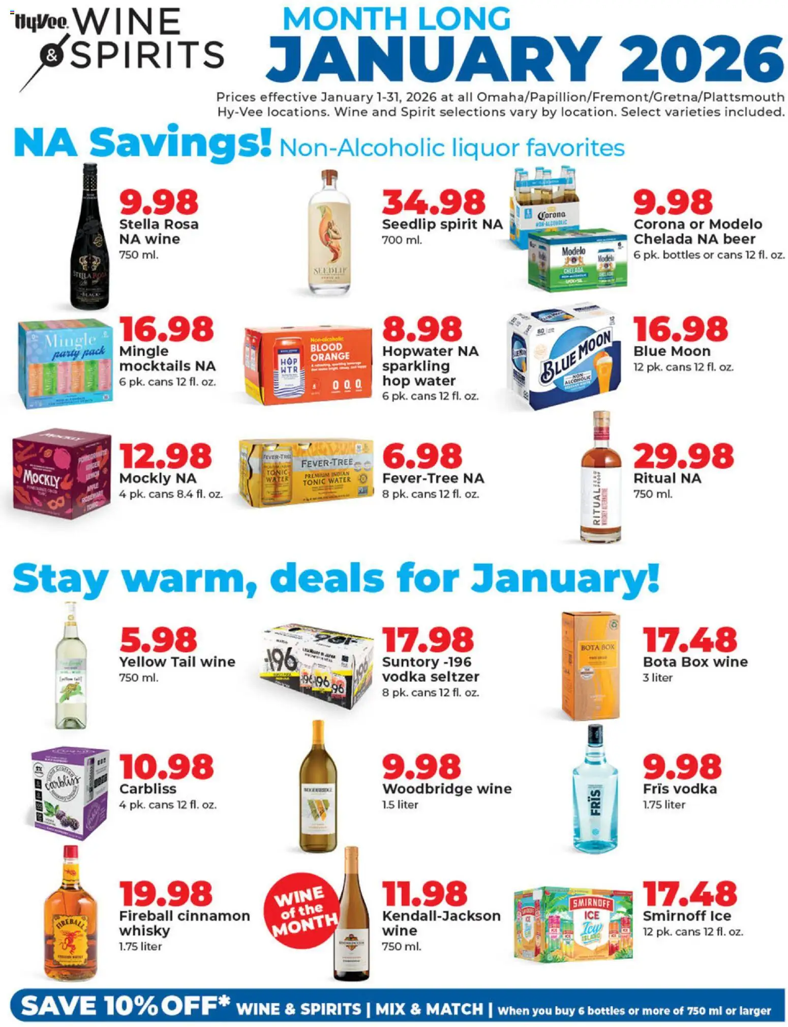 hyvee - HyVee Wine & Spirits Monthlong - 01/01 - 01/31 2026