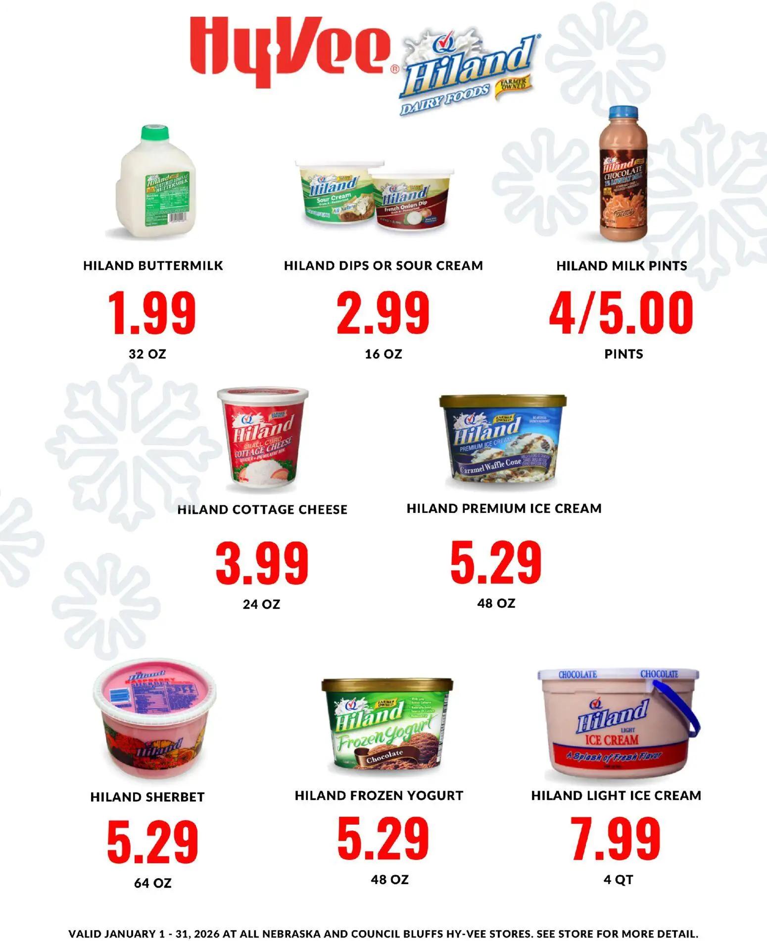 hyvee - HyVee Hiland Monthlong Ad - 01/01 - 01/31 2026