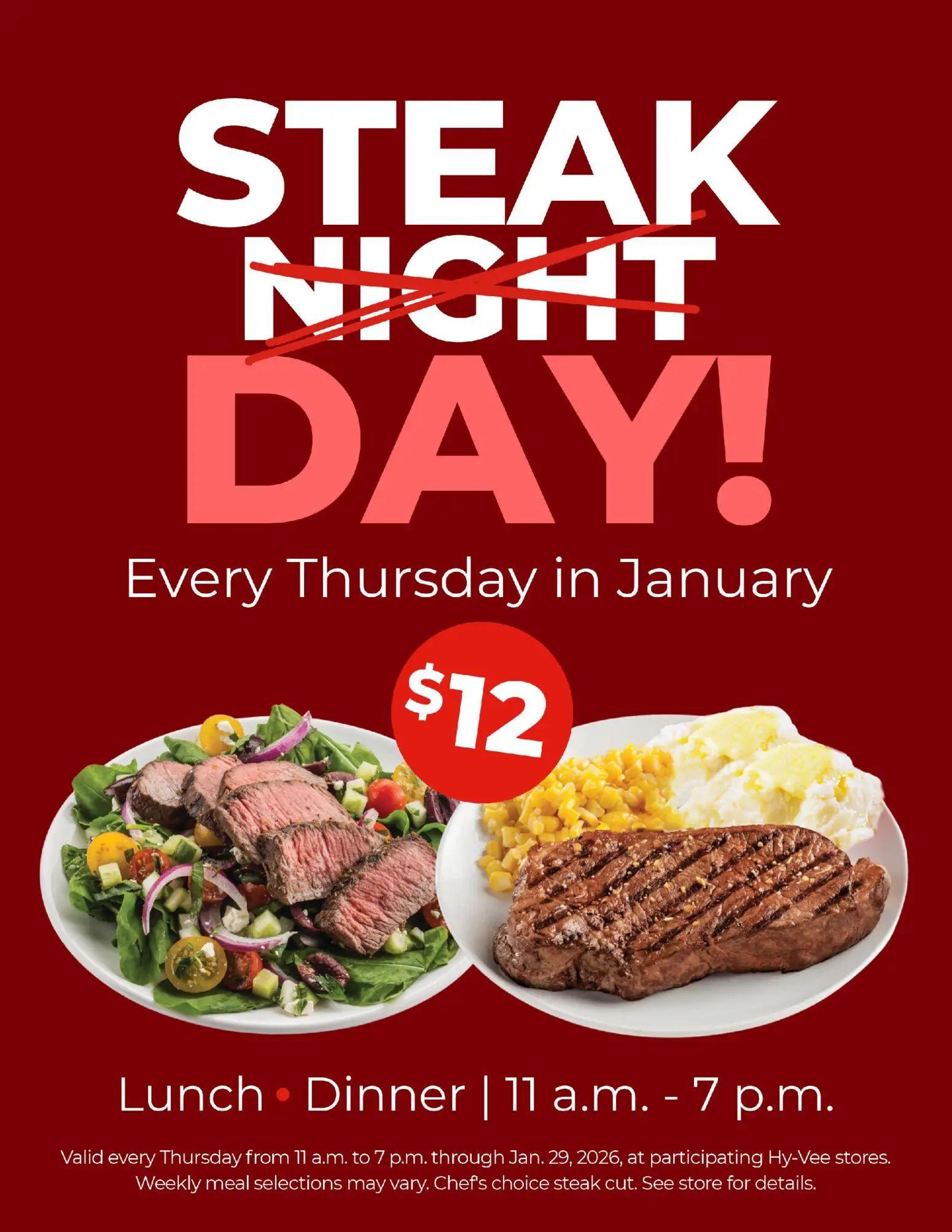 hyvee - HyVee Steak Day - 01/01 - 01/29 2026 - page: 1