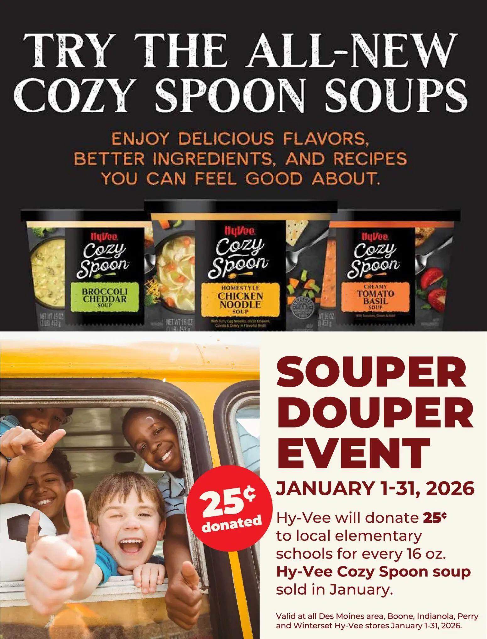 hyvee - HyVee Souper Douper Fundraising Event - 01/01 - 01/31 2026