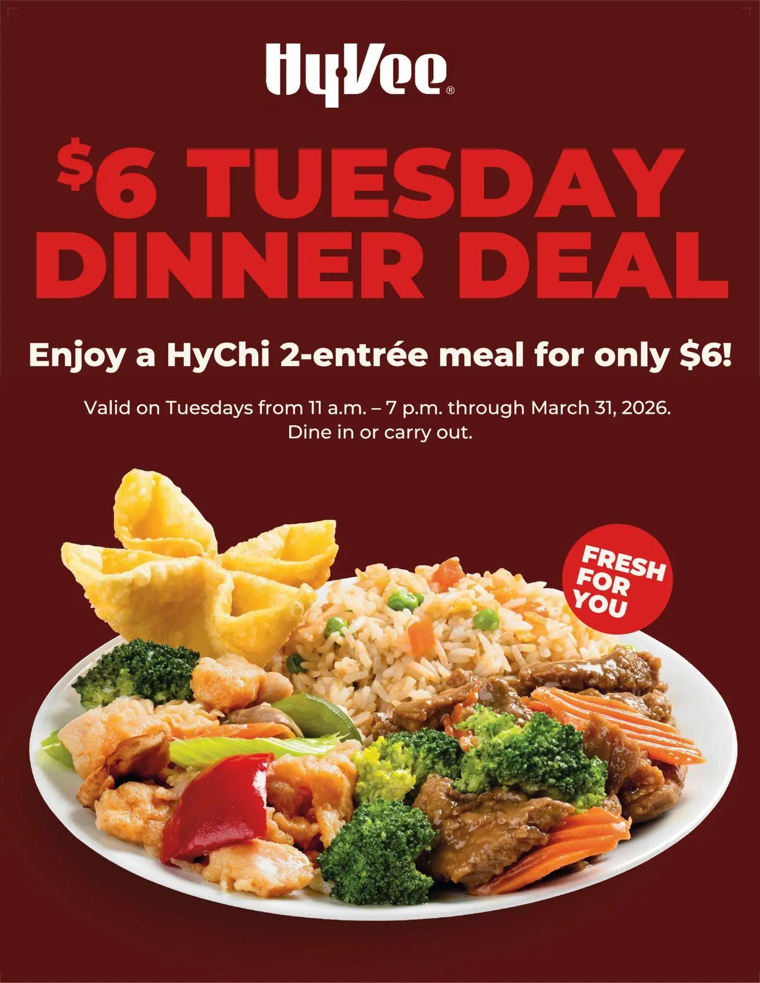 hyvee - HyVee Tuesday Dinner Deal - 03/03 - 03/31 2026