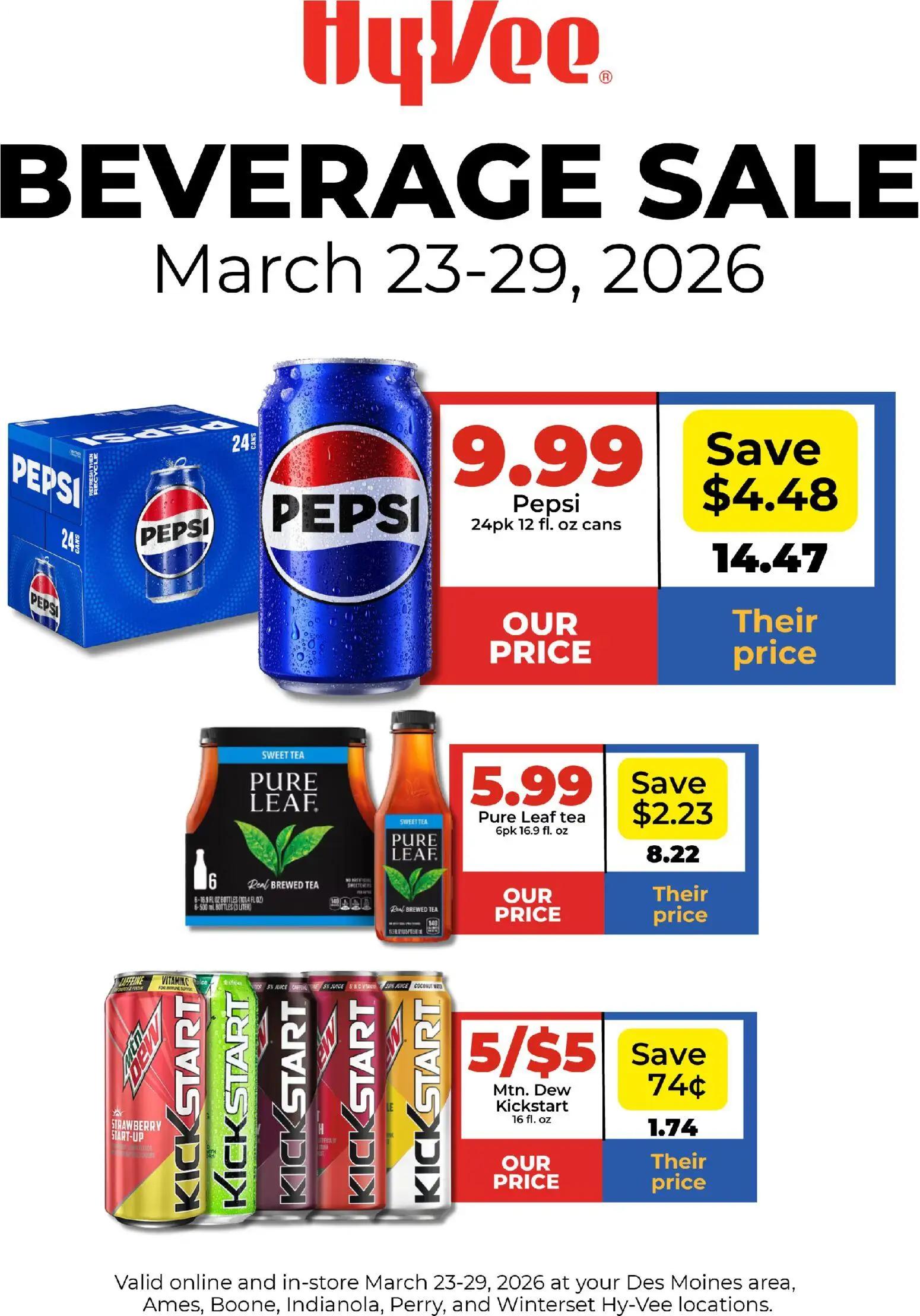 hyvee - HyVee Beverage Sale - 03/23 - 03/29 2026