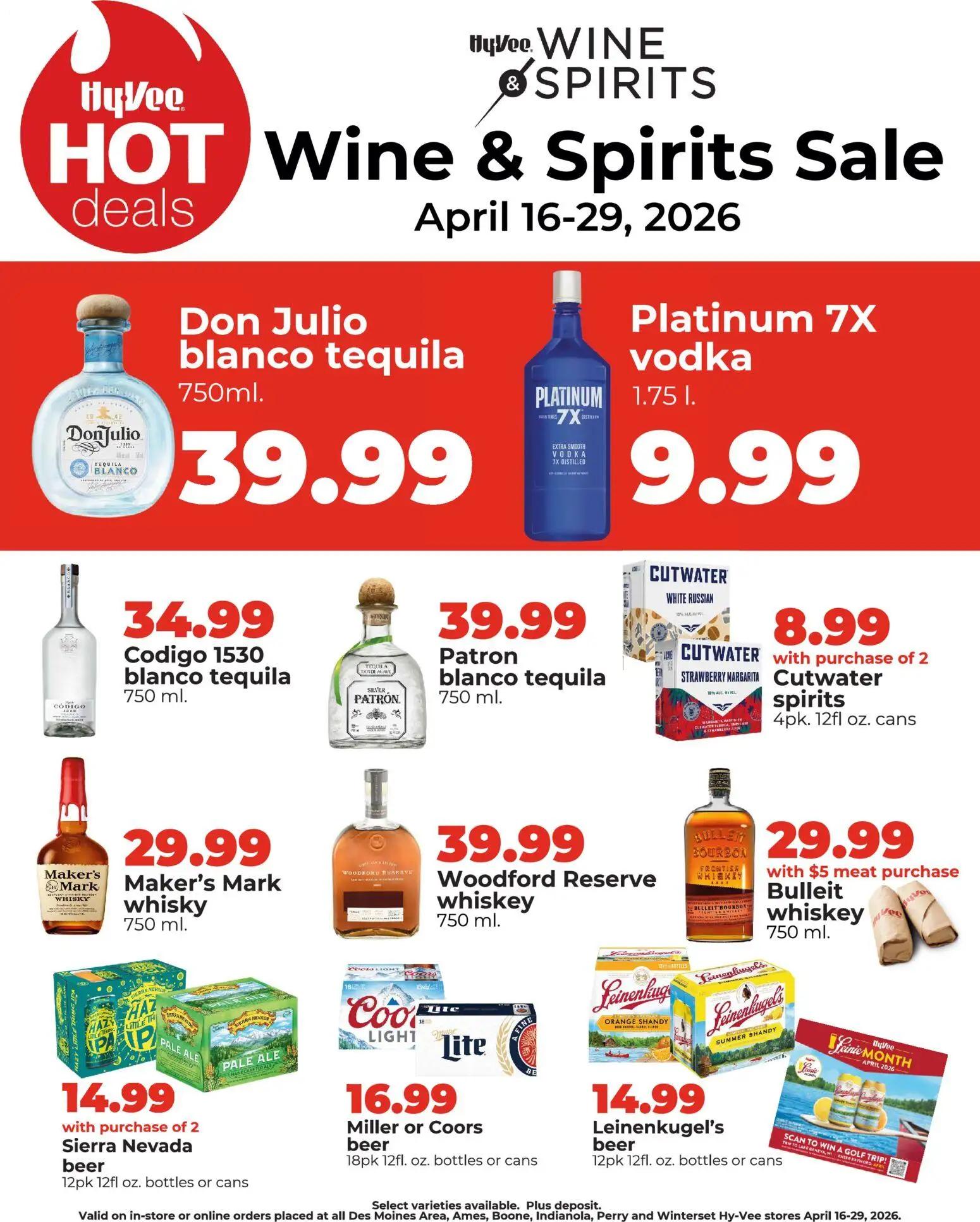 hyvee - HyVee Wine & Spirits Specials - 04/16 - 04/29 2026