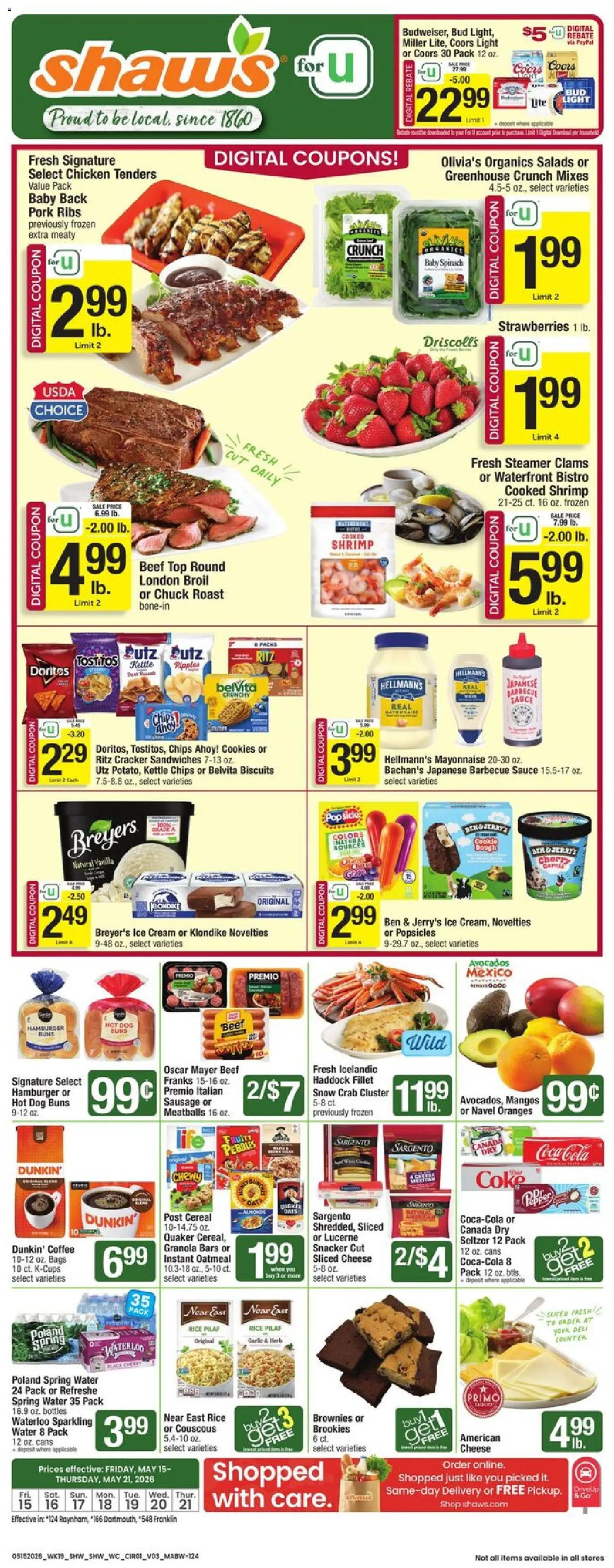 shaws - Shaw's Weekly Ad - MA - 05/15 - 05/21 2026
