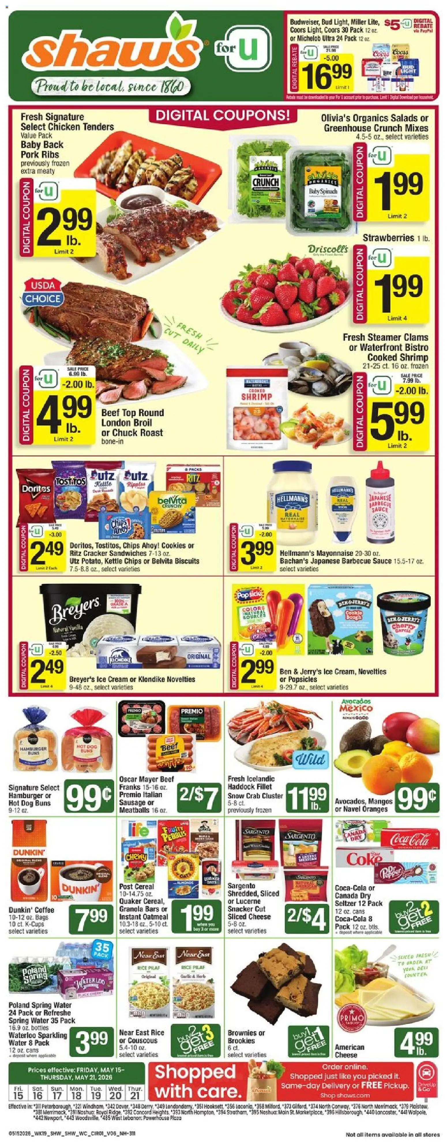 shaws - Shaw's Weekly Ad - NH - 05/15 - 05/21 2026