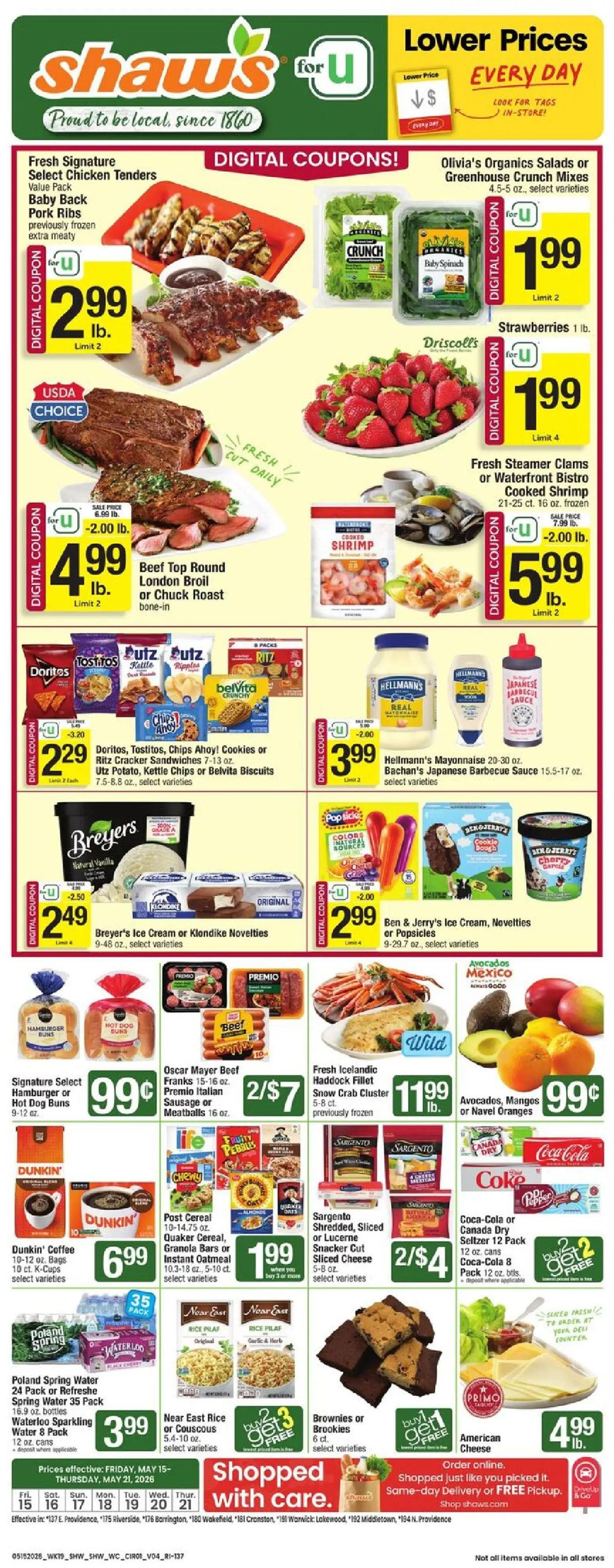 shaws - Shaw's Weekly Ad - RI - 05/15 - 05/21 2026
