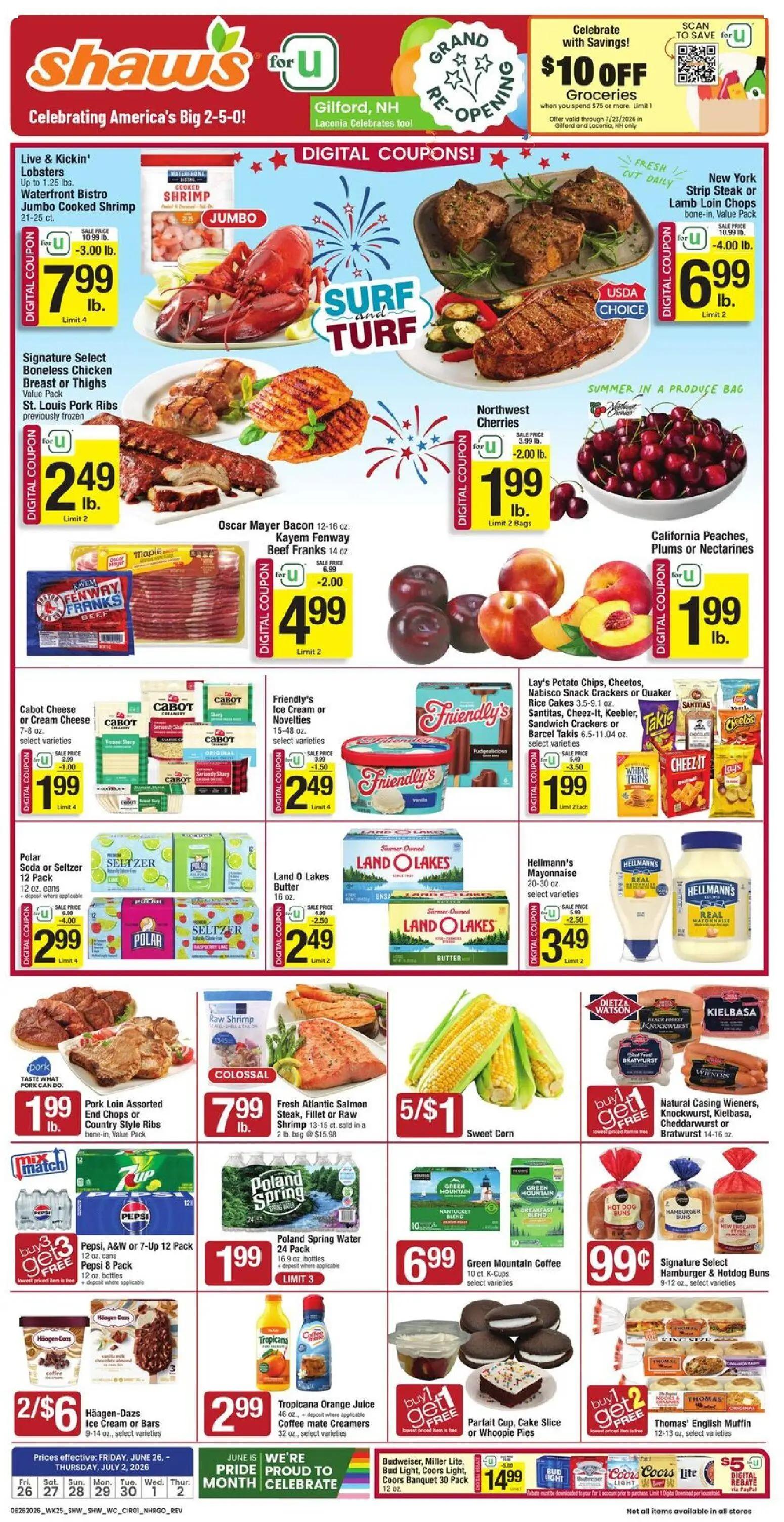 shaws - Shaw's Weekly Ad - NH - 06/26 - 07/02 2026 - page: 2