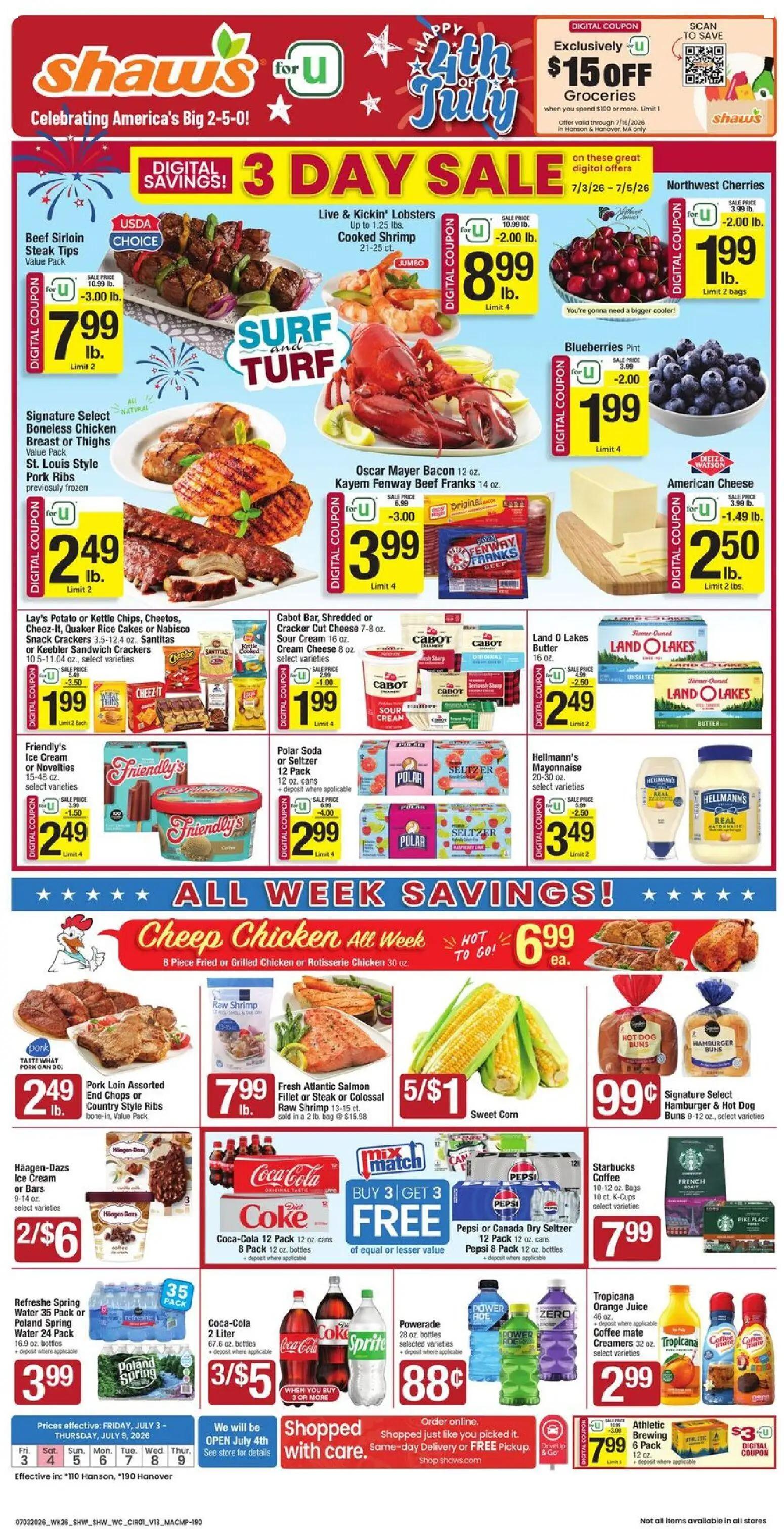 shaws - Shaw's Weekly Ad - 07/03 - 07/09 2026