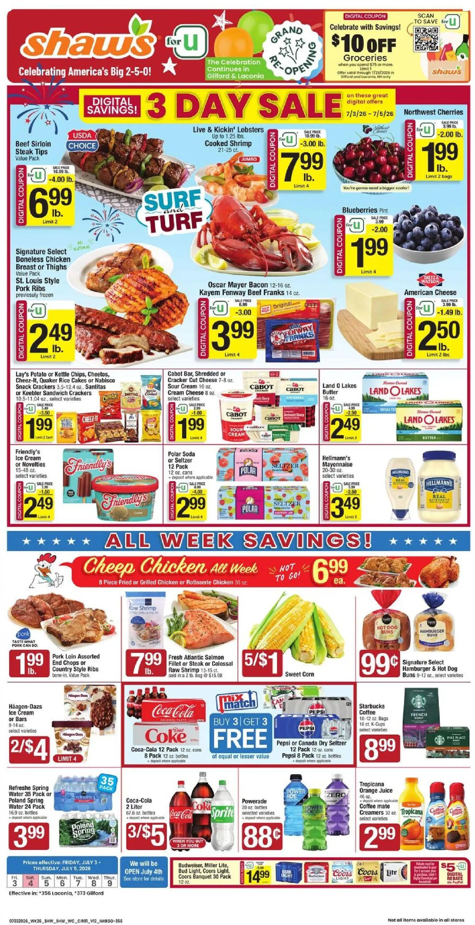 shaws - Shaw's Weekly Ad - NH - 07/03 - 07/09 2026