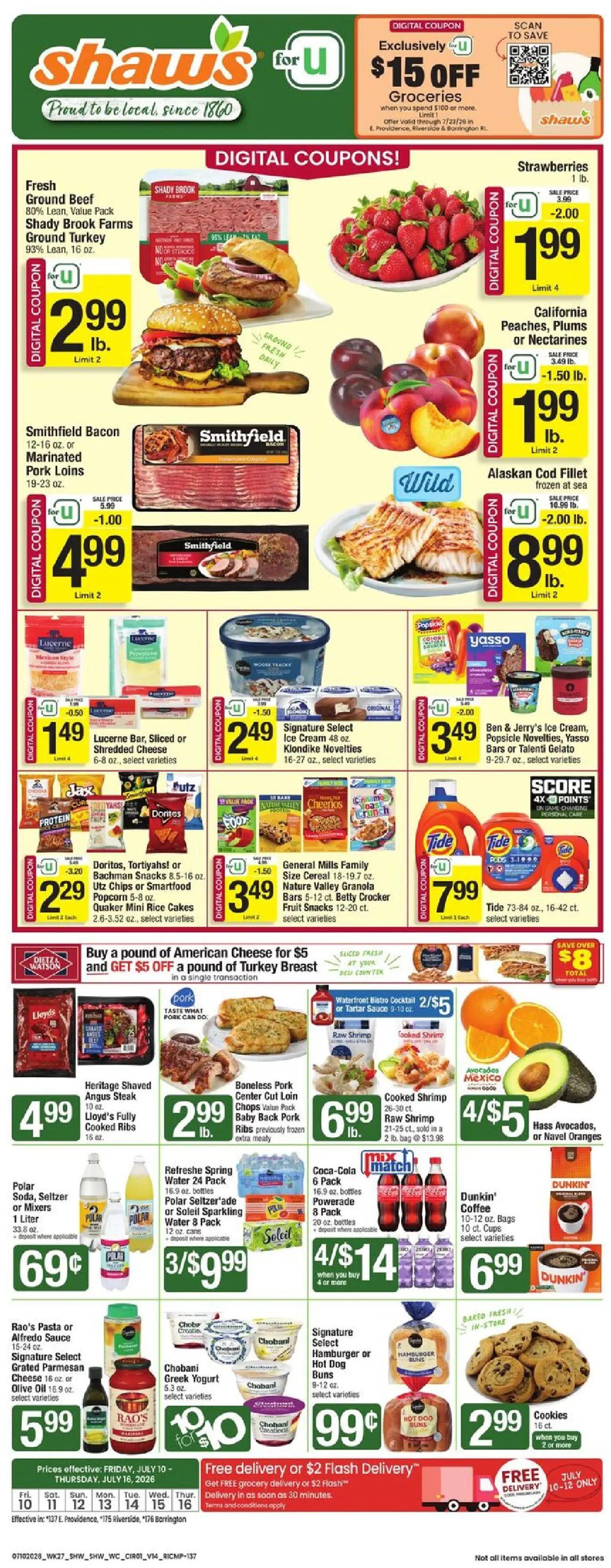 shaws - Shaw's Weekly Ad - RI - 07/10 - 07/16 2026
