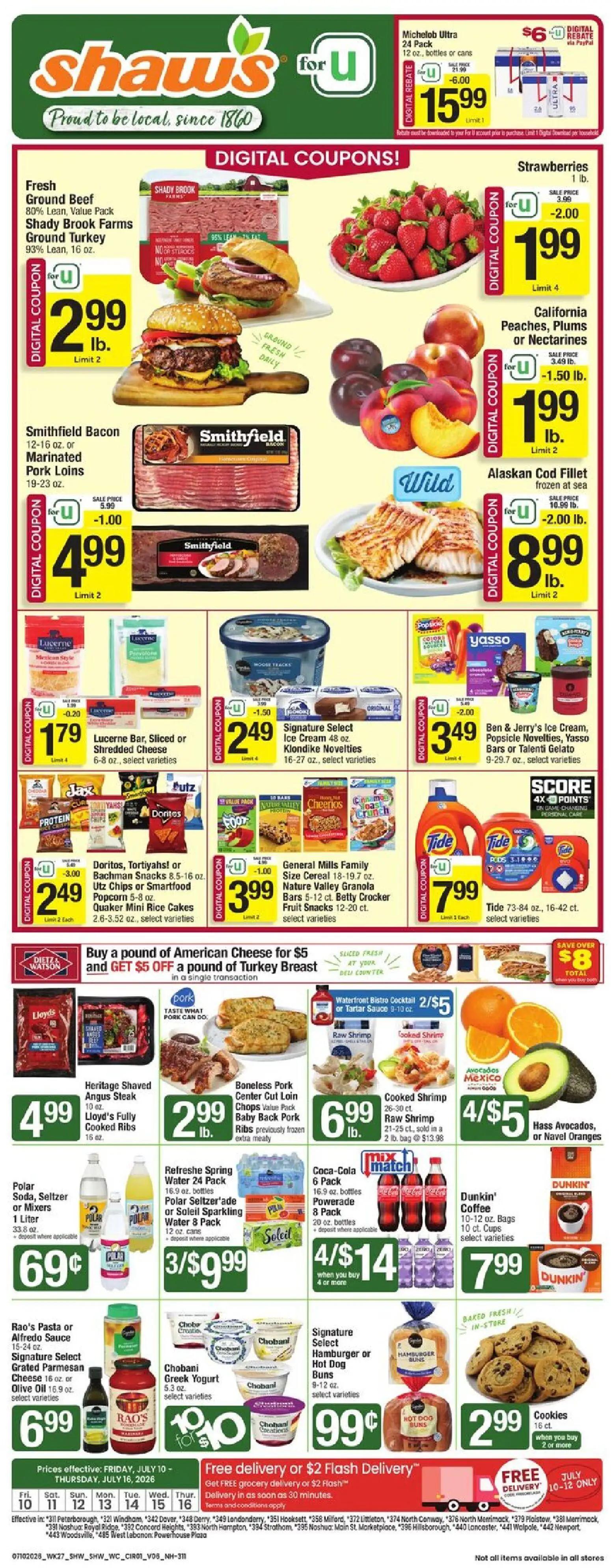 shaws - Shaw's Weekly Ad - NH - 07/10 - 07/16 2026