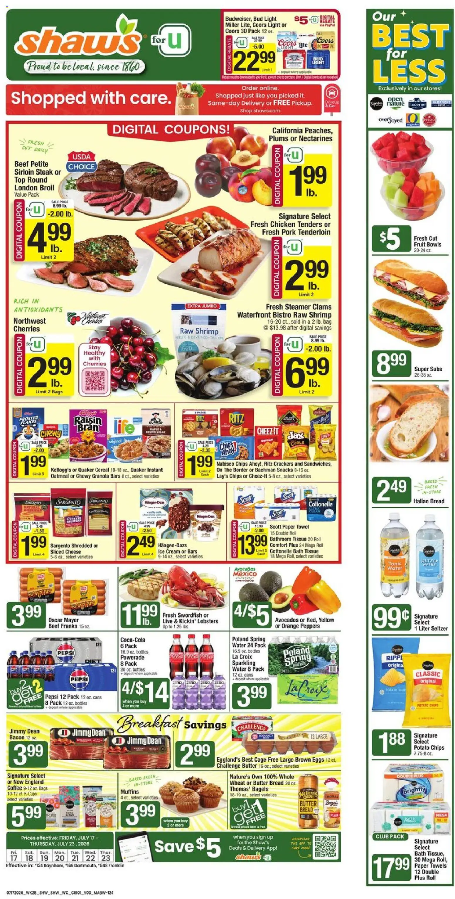 shaws - Shaw's Weekly Ad - MA - 07/17 - 07/23 2026 - page: 1
