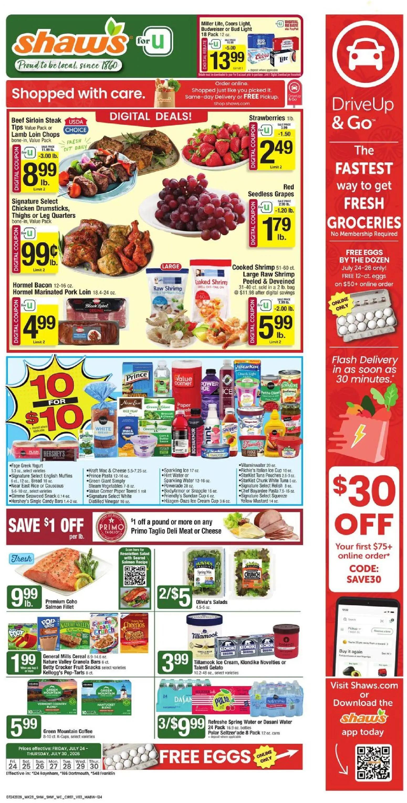 shaws - Shaw's Weekly Ad - MA - 07/24 - 07/30 2026