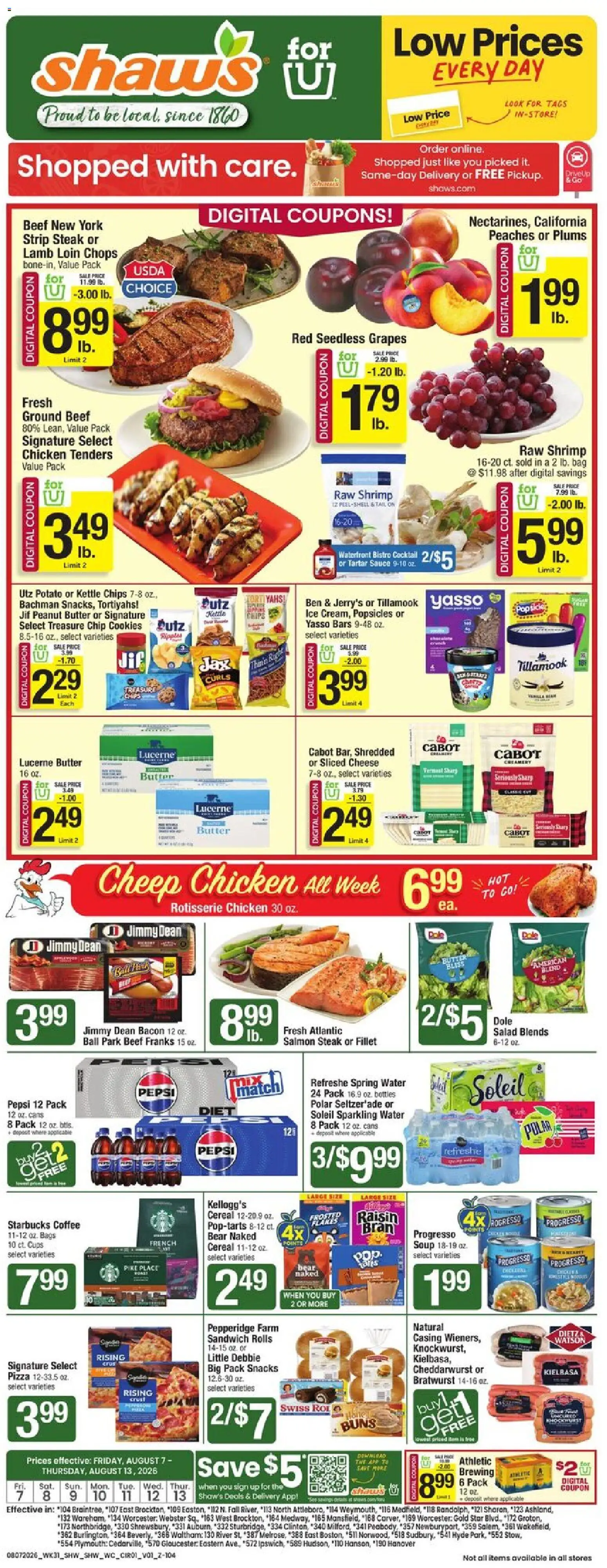 shaws - Shaw's Weekly Ad - 08/07 - 08/13 2026