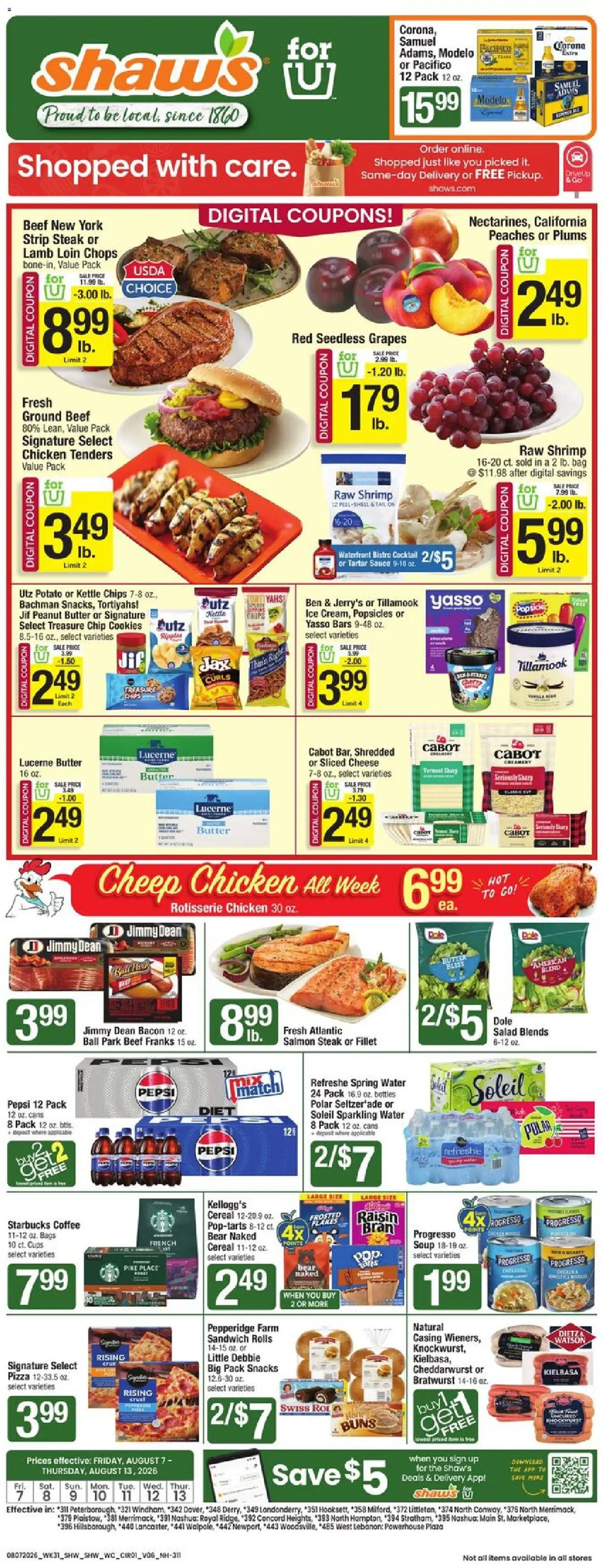 shaws - Shaw's Weekly Ad - NH - 08/07 - 08/13 2026