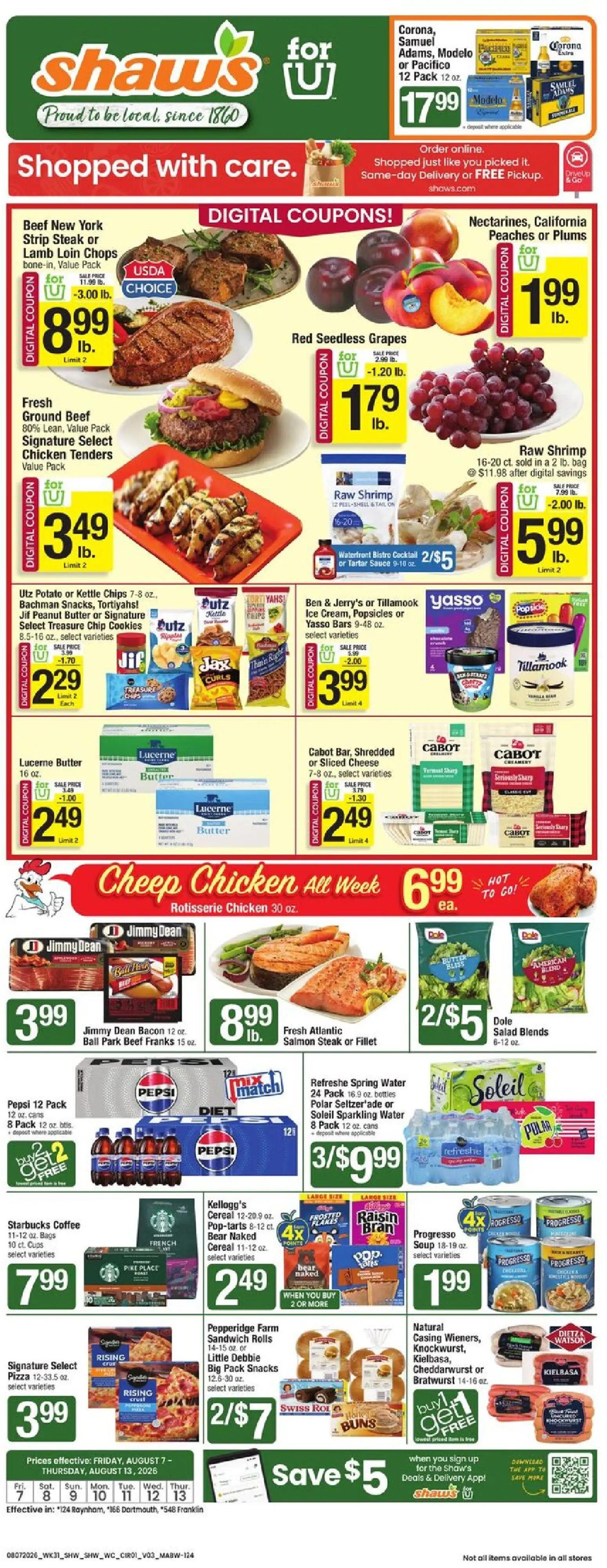 shaws - Shaw's - Weekly Ad - MA - 08/07 - 08/13 2026