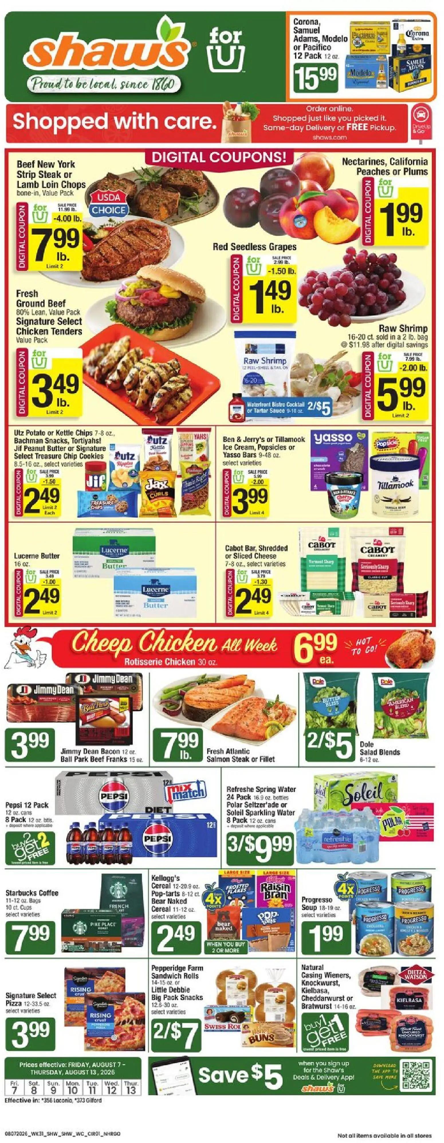 shaws - Shaw's - Weekly Ad - NH - 08/07 - 08/13 2026 - page: 2
