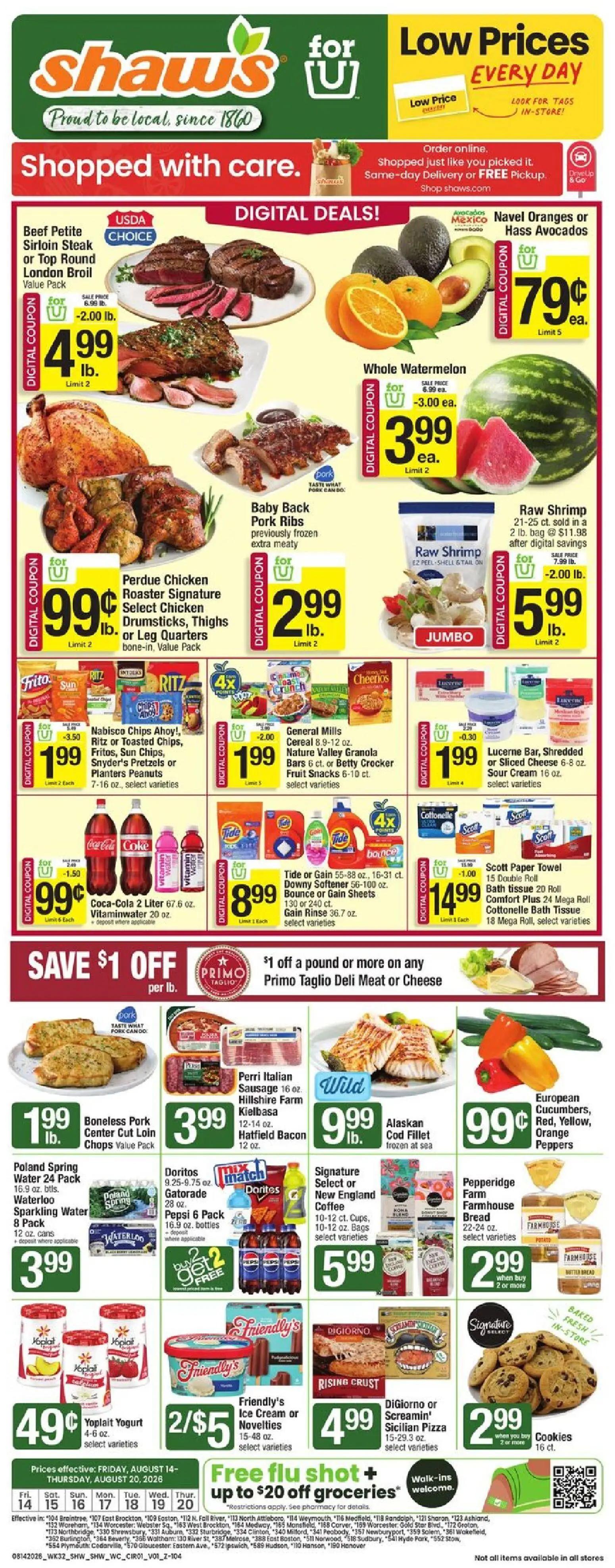 shaws - Shaw's Weekly Ad - 08/14 - 08/20 2026
