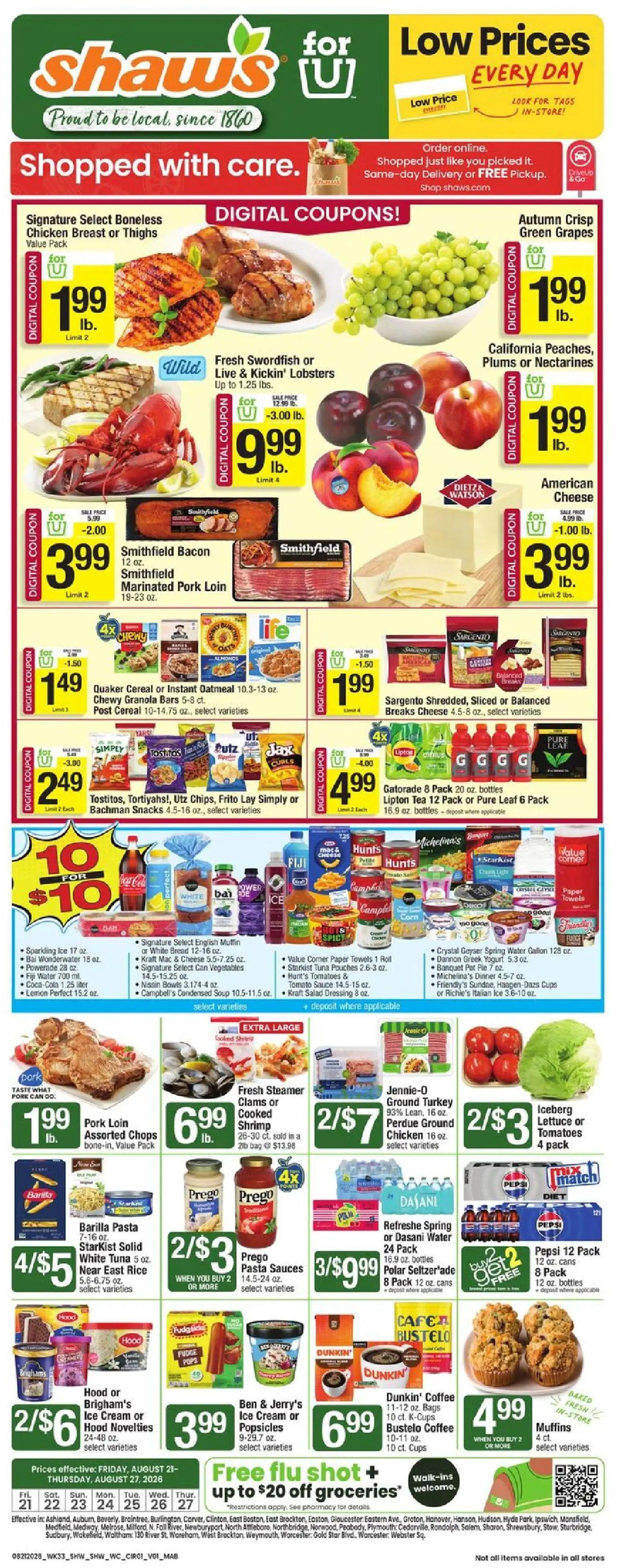 shaws - Shaw's Weekly Ad - 08/21 - 08/27 2026