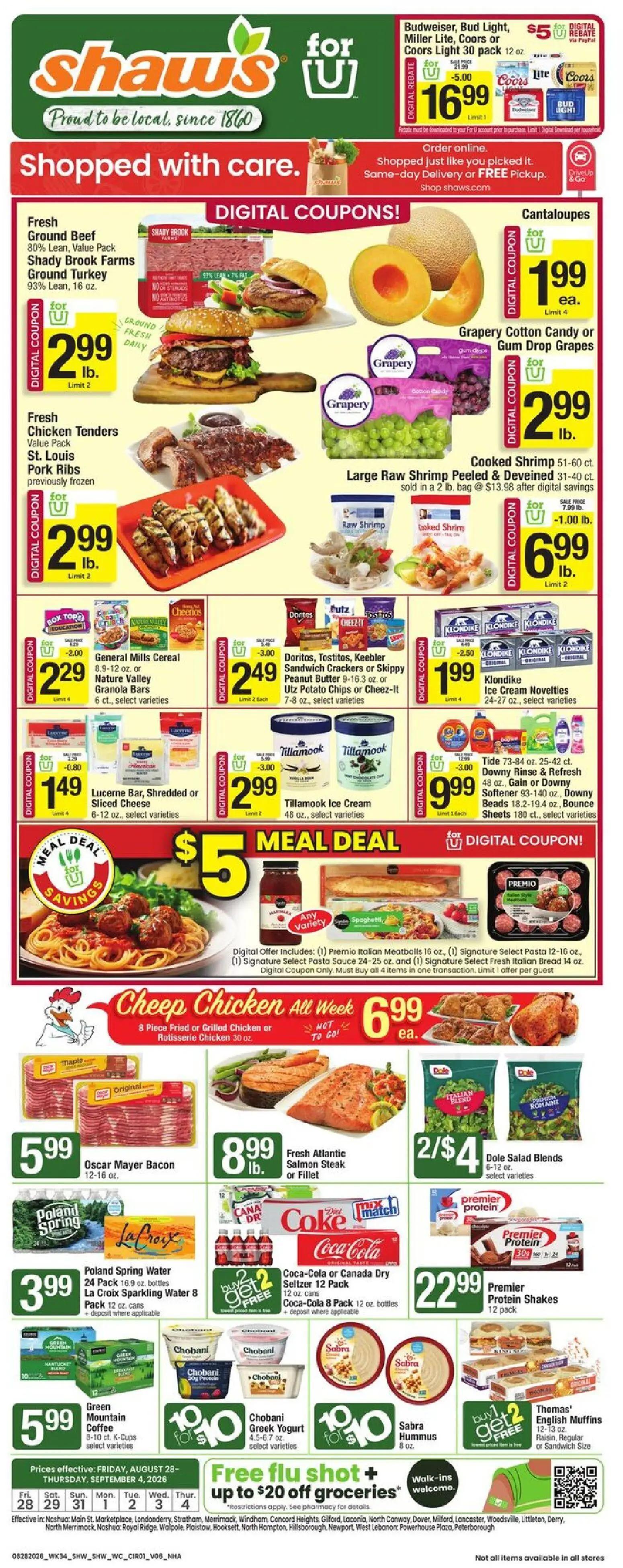 shaws - Shaw's Weekly Ad - NH - 08/28 - 09/04 2026