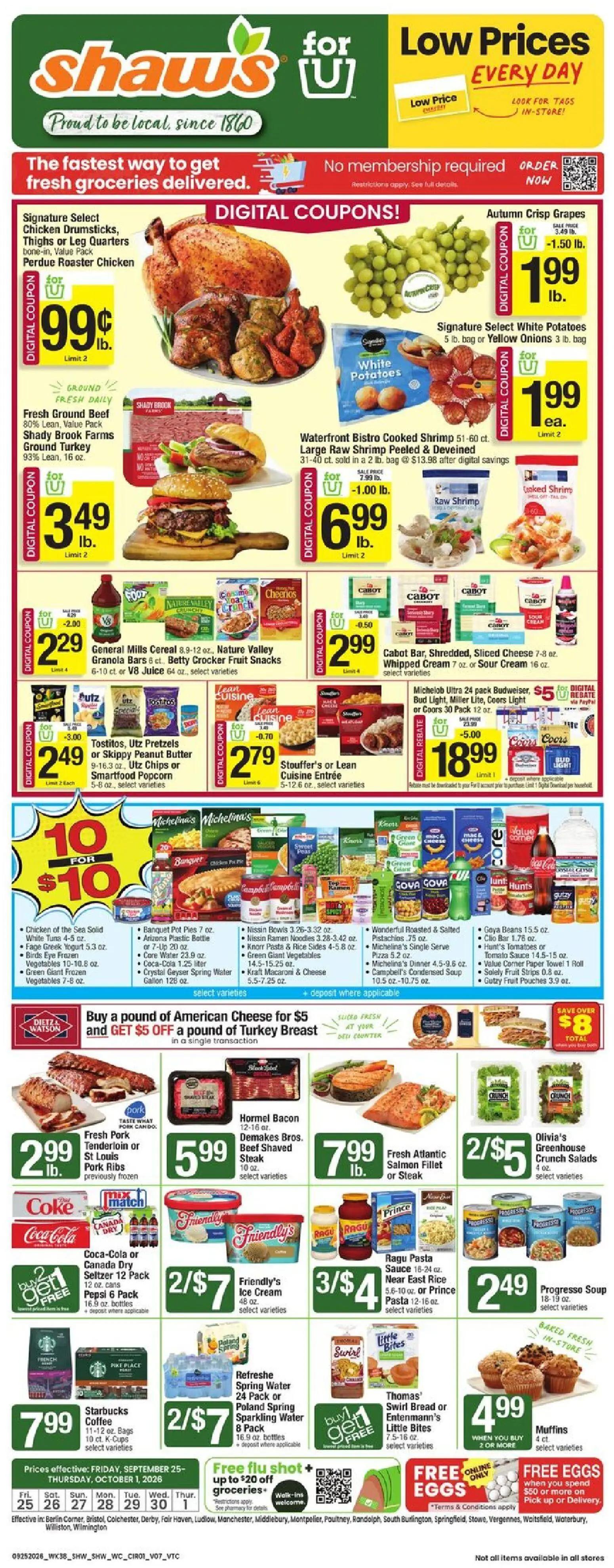 shaws - Shaw's Weekly Ad - 09/25 - 10/01 2026