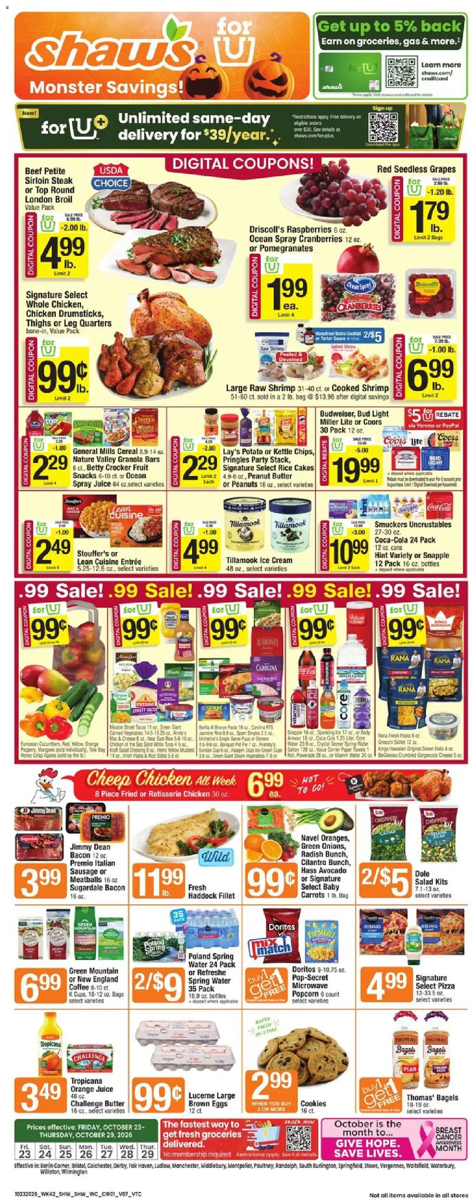 shaws - Shaw's Weekly Ad - 10/23 - 10/29 2026 - page: 1