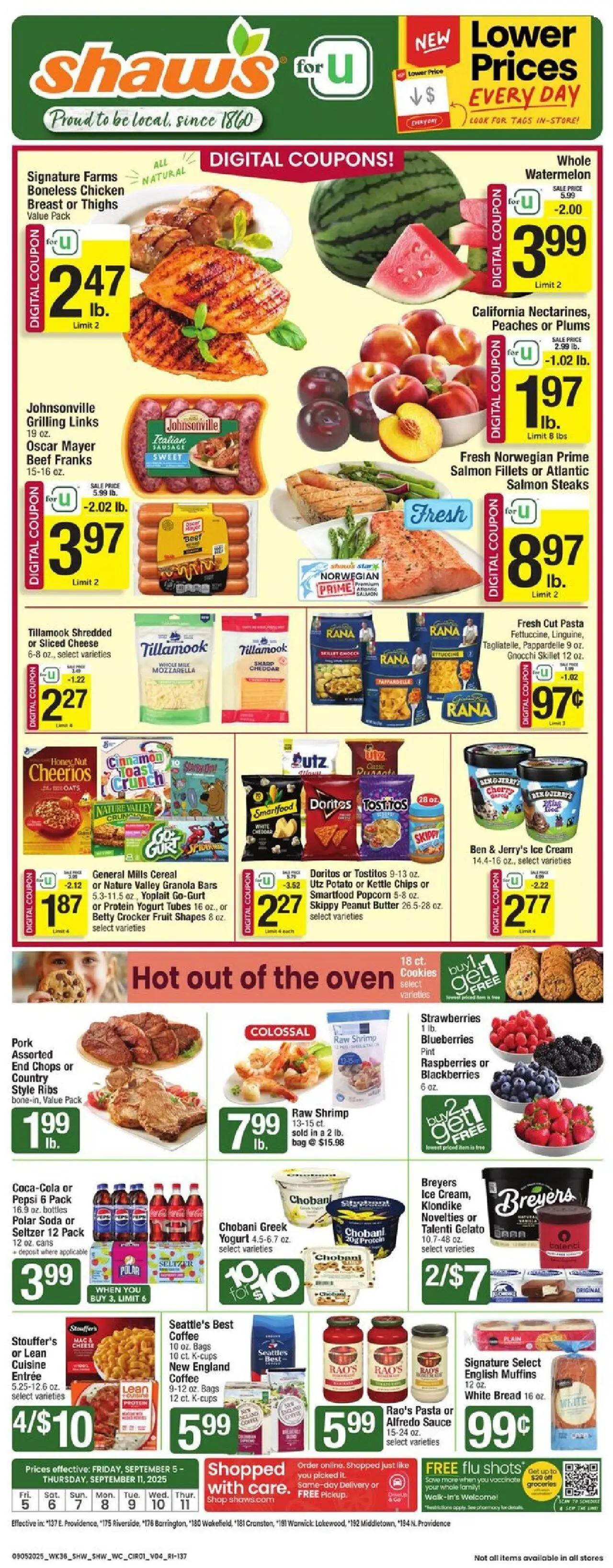 shaws - Shaw's Weekly Ad - RI - 09/05 - 09/11 2025
