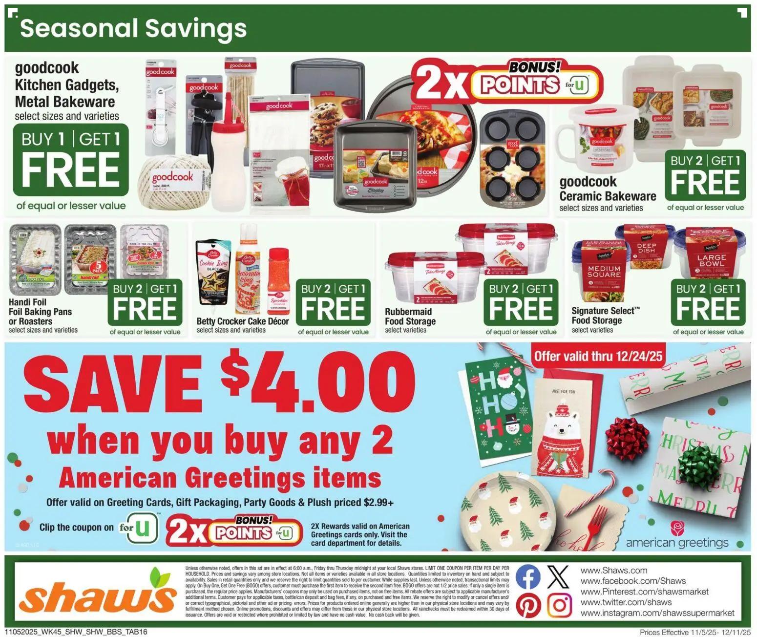 shaws - Shaw's Big Book of Savings - 11/05 - 12/11 2025 - page: 16