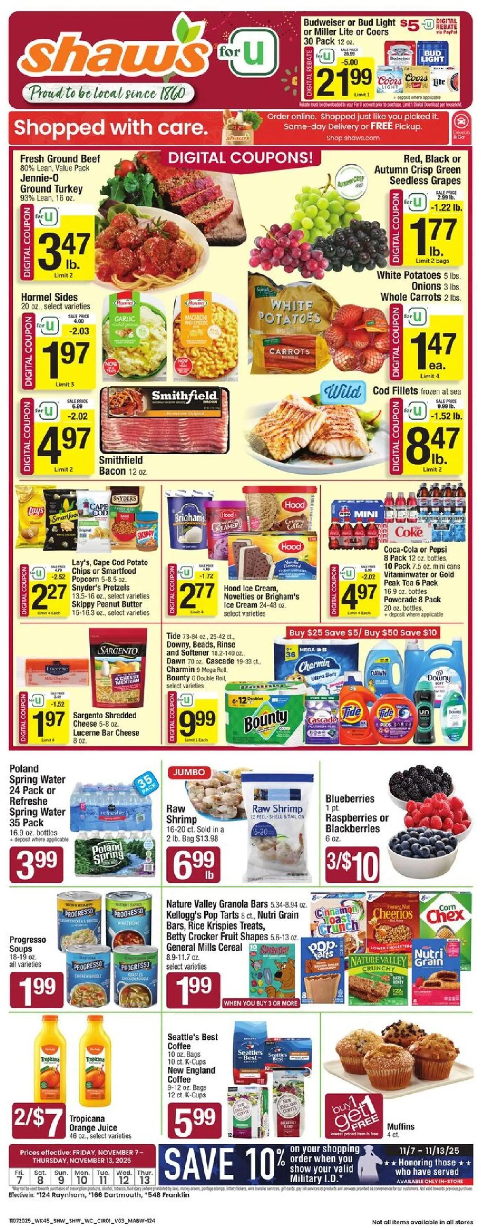 shaws - Shaw's Weekly Ad - MA - 11/07 - 11/13 2025