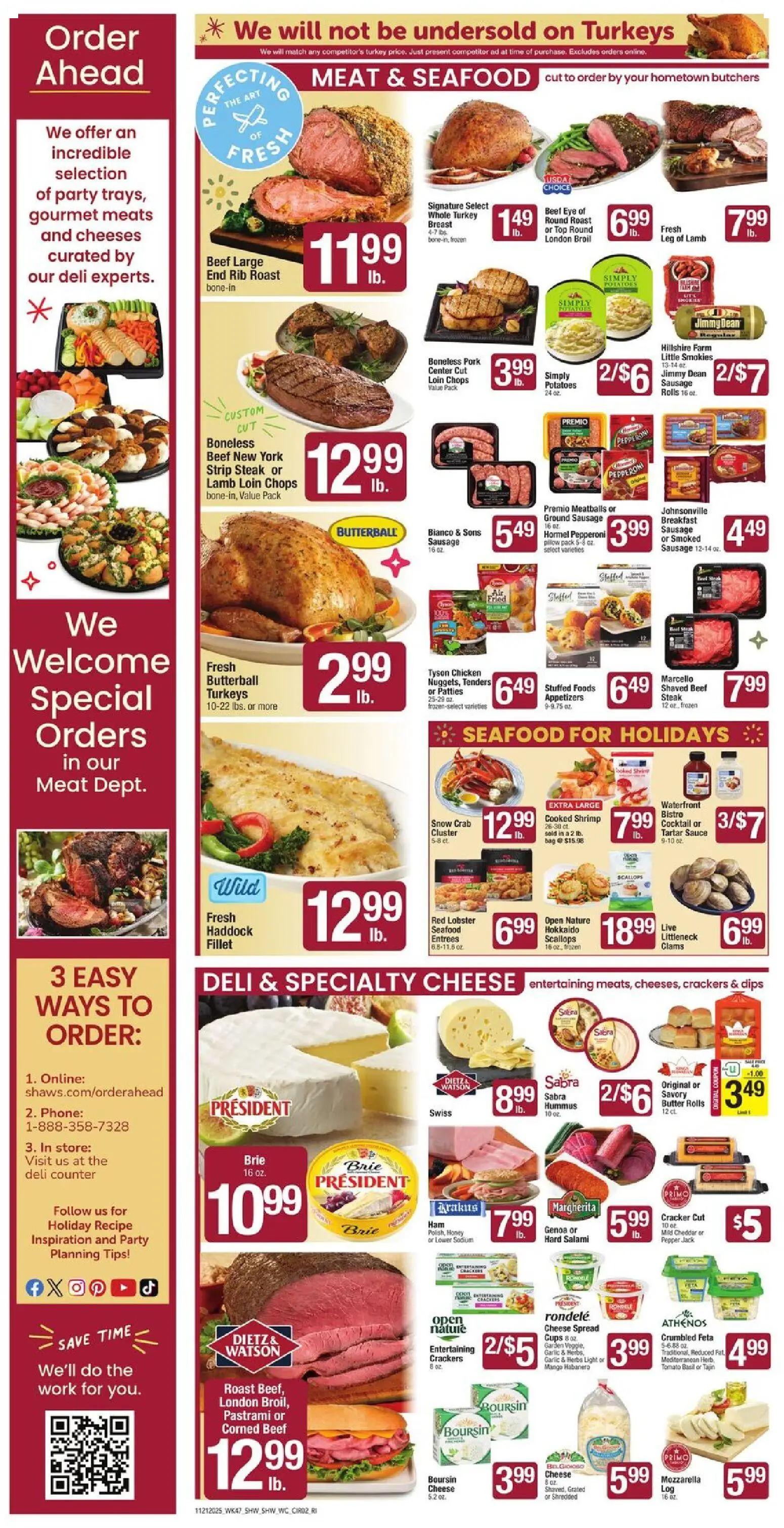 shaws - Shaw's Weekly Ad - RI - 11/21 - 11/27 2025 - page: 2
