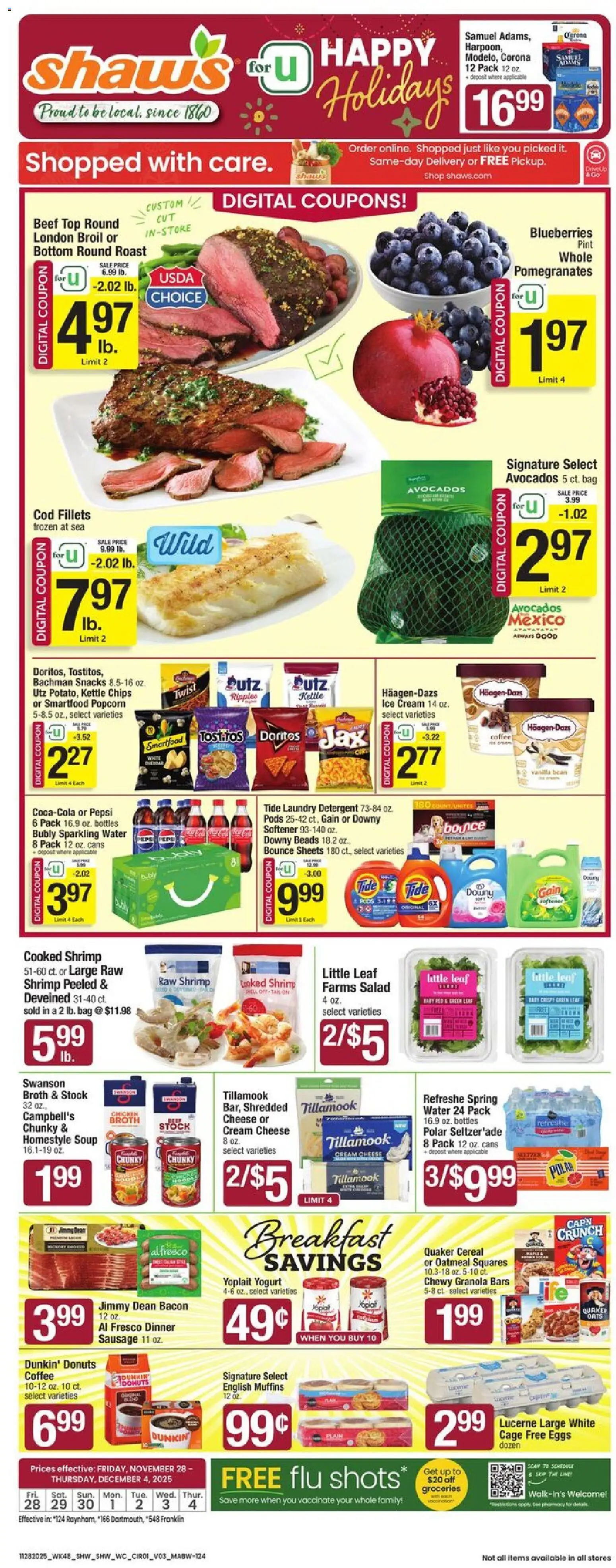 shaws - Shaw's Weekly Ad - MA - 11/28 - 12/04 2025
