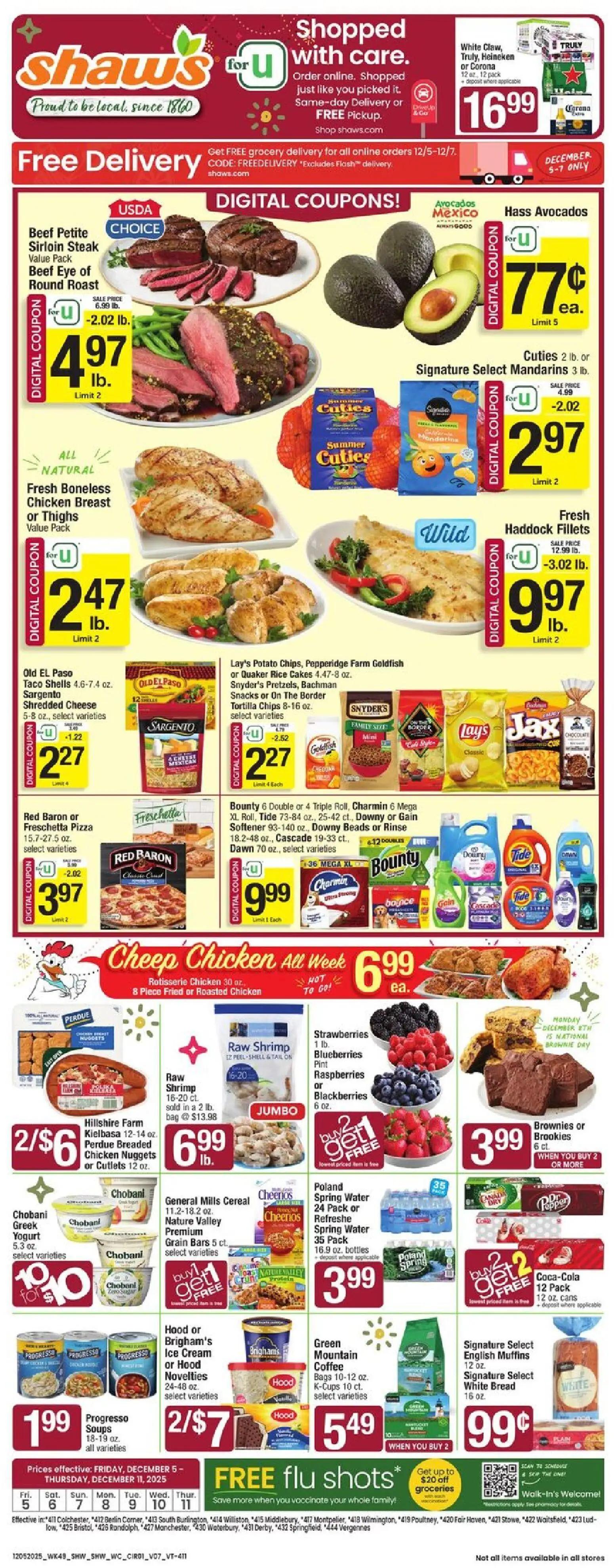 shaws - Shaw's Weekly Ad - VT - 12/05 - 12/11 2025
