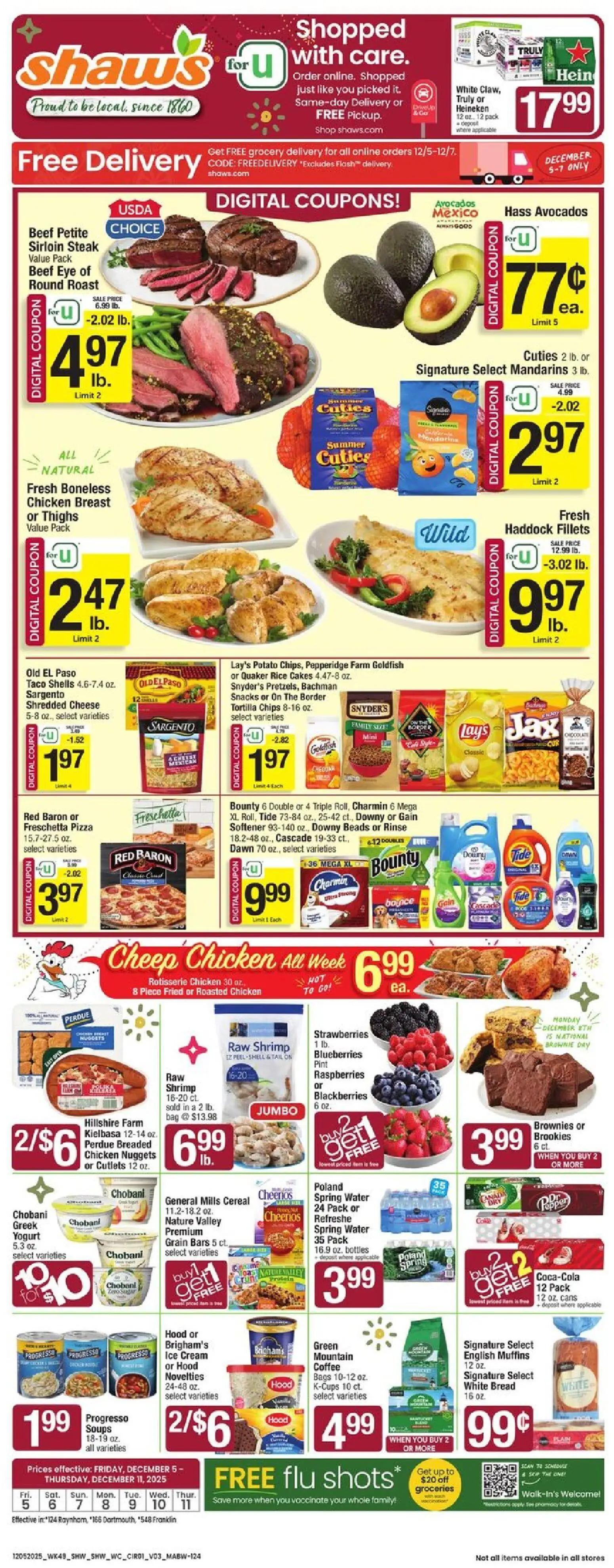 shaws - Shaw's Weekly Ad - MA - 12/05 - 12/11 2025