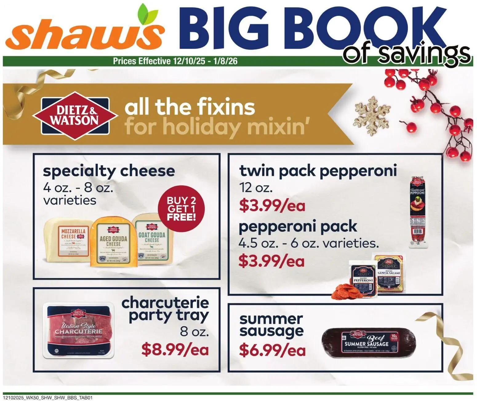 shaws - Shaw's Big Book of Savings - 12/10/2025 - 01/08/2026 2025