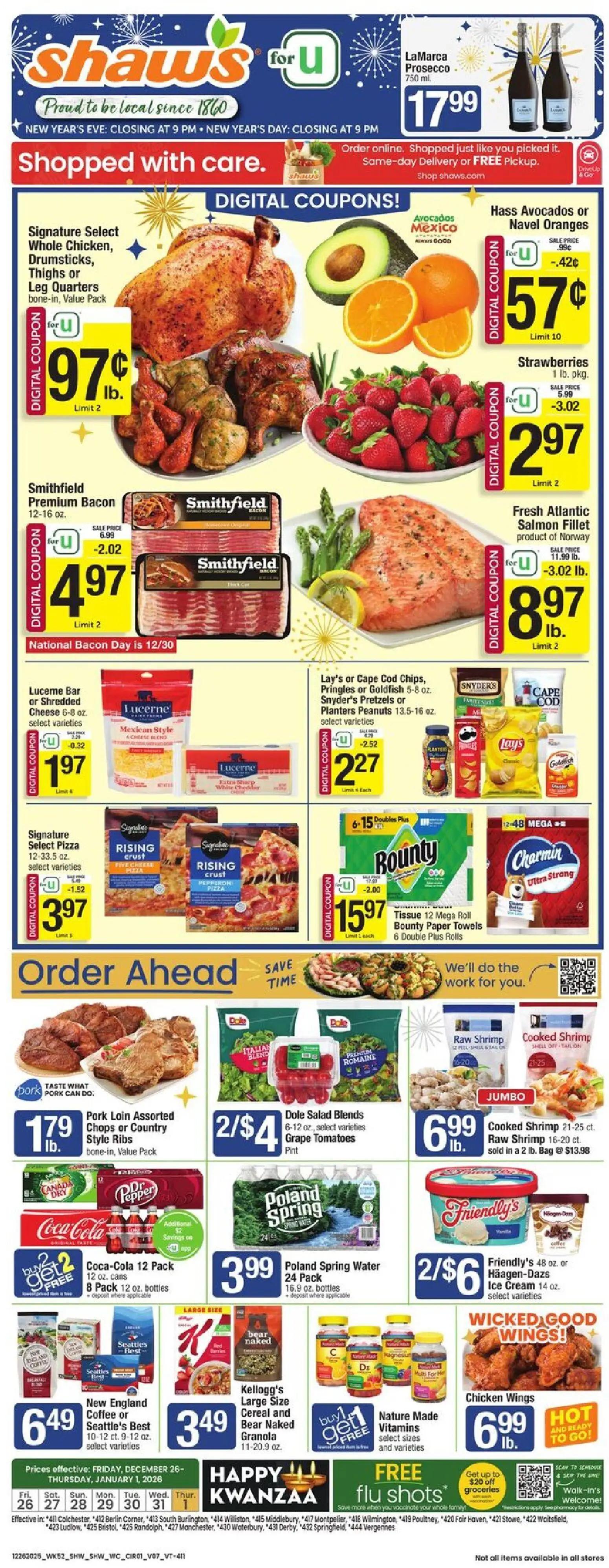 shaws - Shaw's Weekly Ad - VT - 12/26/2025 - 01/01/2026 2025