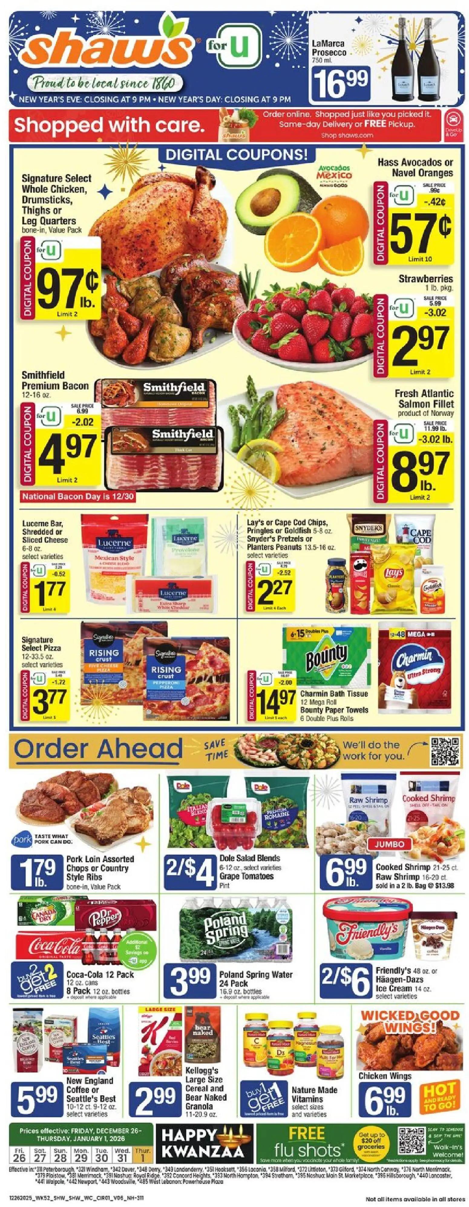 shaws - Shaw's Weekly Ad - NH - 12/26/2025 - 01/01/2026 2025