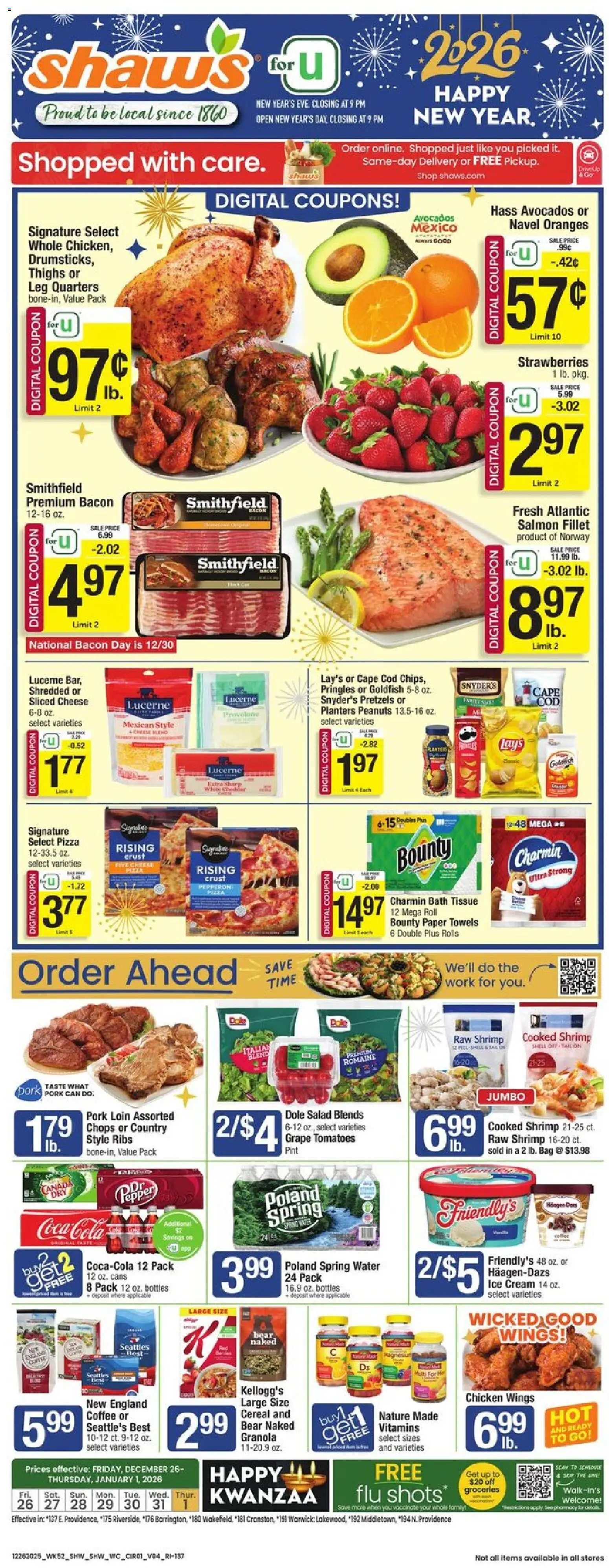 shaws - Shaw's Weekly Ad - RI - 12/26/2025 - 01/01/2026 2025