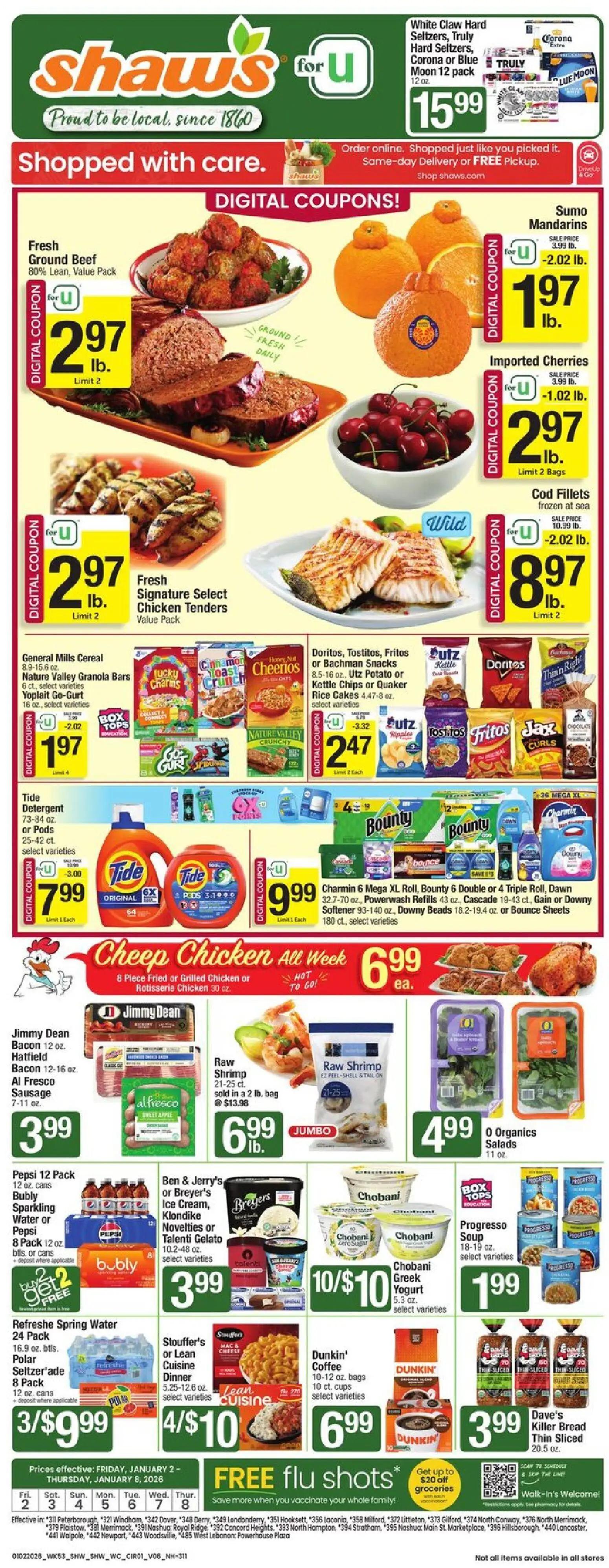 shaws - Shaw's Weekly Ad - NH - 01/02 - 01/08 2026