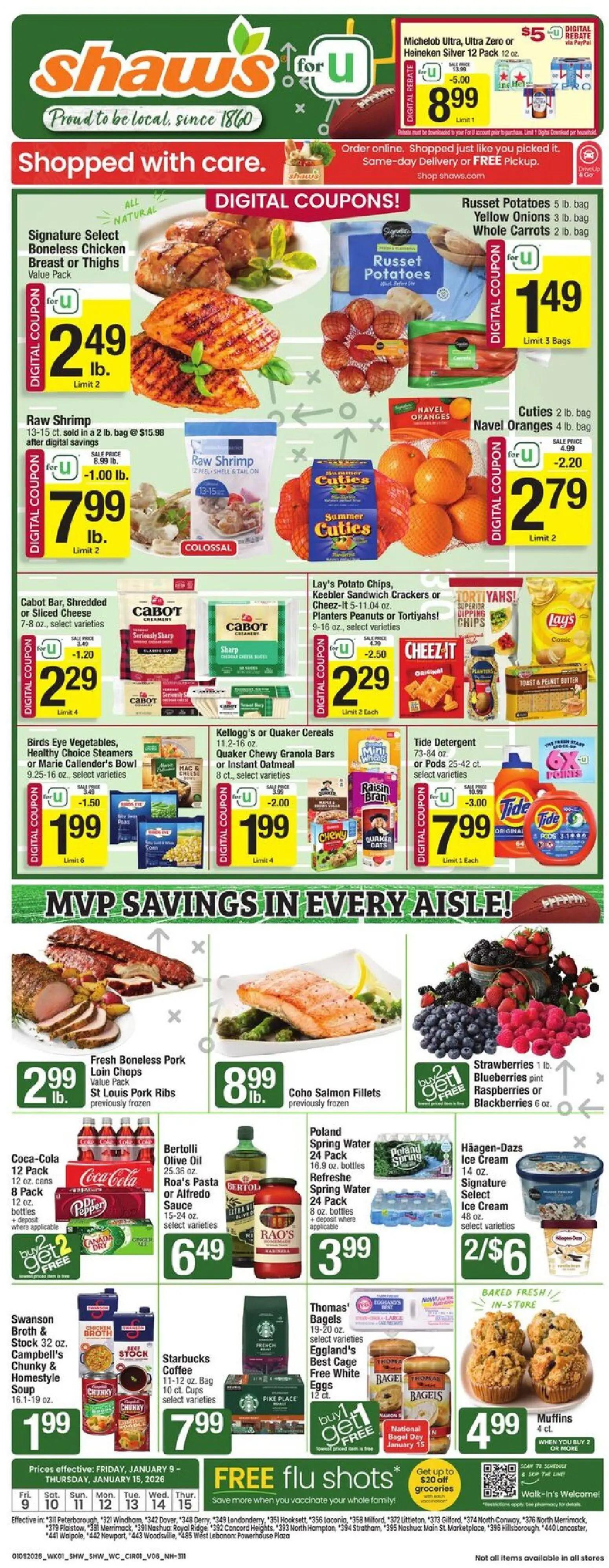 shaws - Shaw's Weekly Ad - NH - 01/09 - 01/15 2026