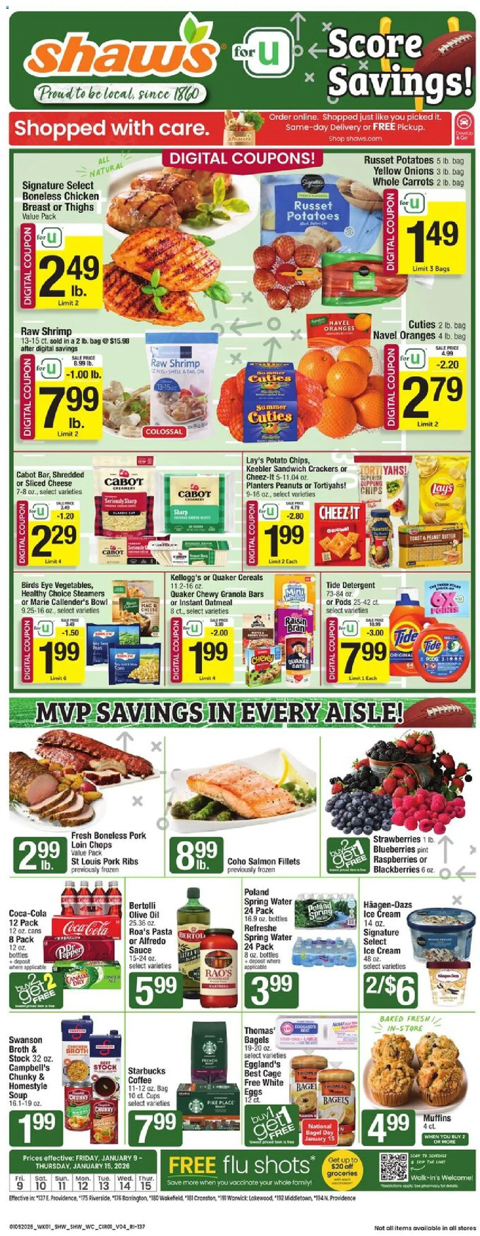 shaws - Shaw's Weekly Ad - RI - 01/09 - 01/15 2026