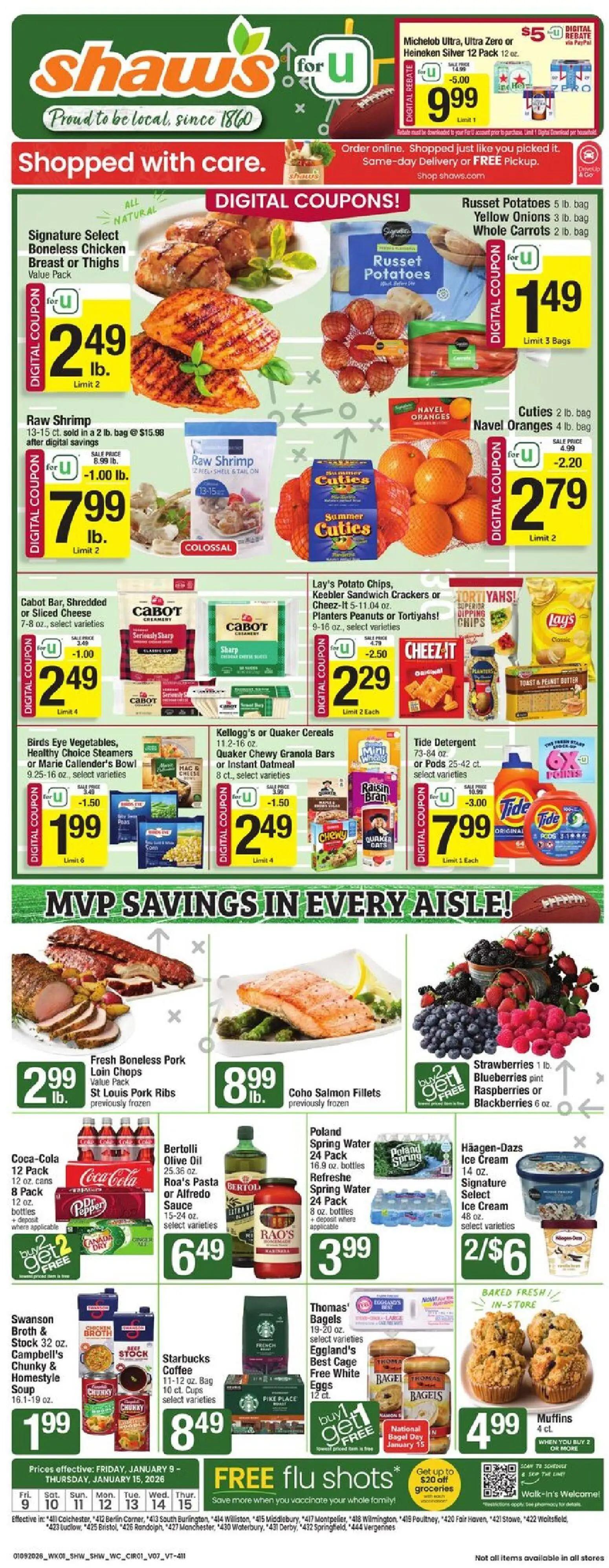 shaws - Shaw's Weekly Ad - VT - 01/09 - 01/15 2026