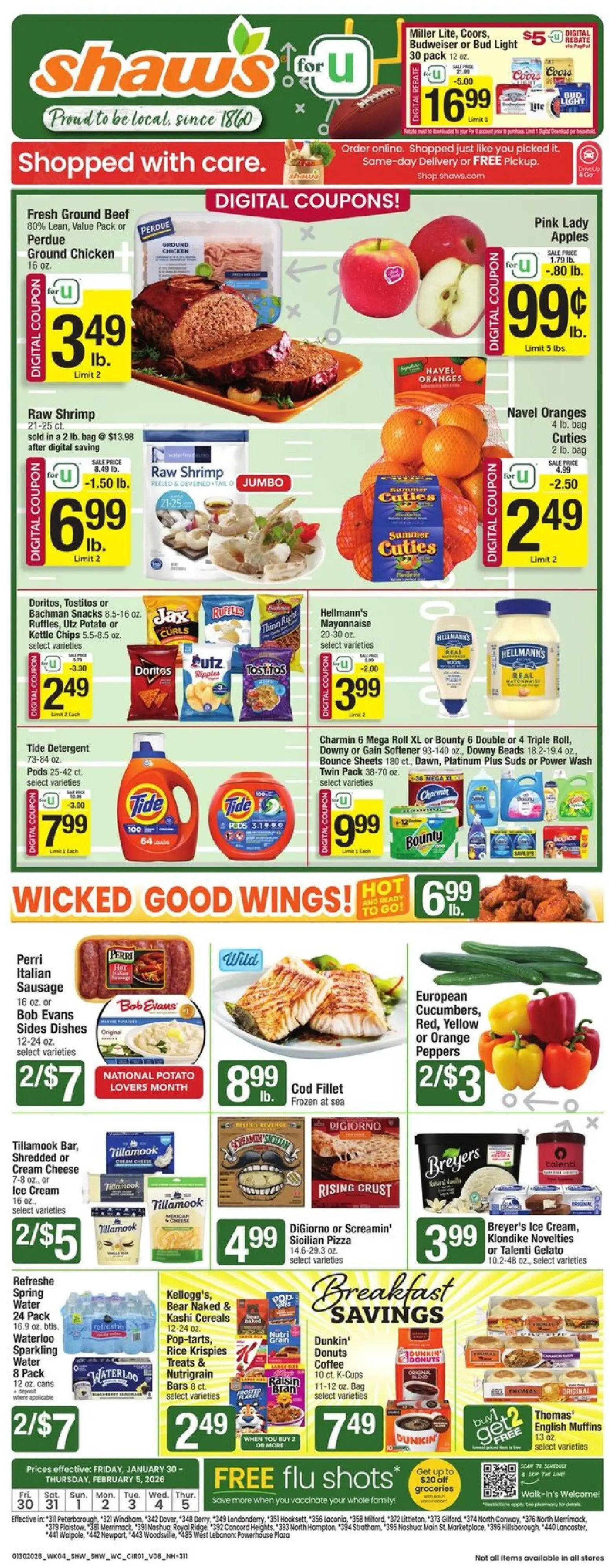 shaws - Shaw's Weekly Ad - NH - 01/30 - 02/05 2026